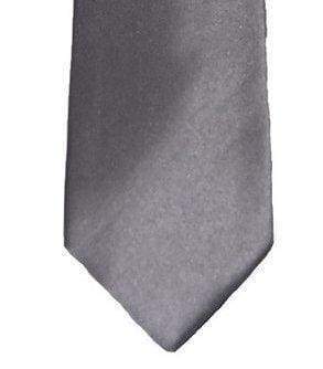 Premium Cavani Grey Plain Satin Tie Set for Men - Classic Formal Necktie for Business, Weddings & Special Occasions