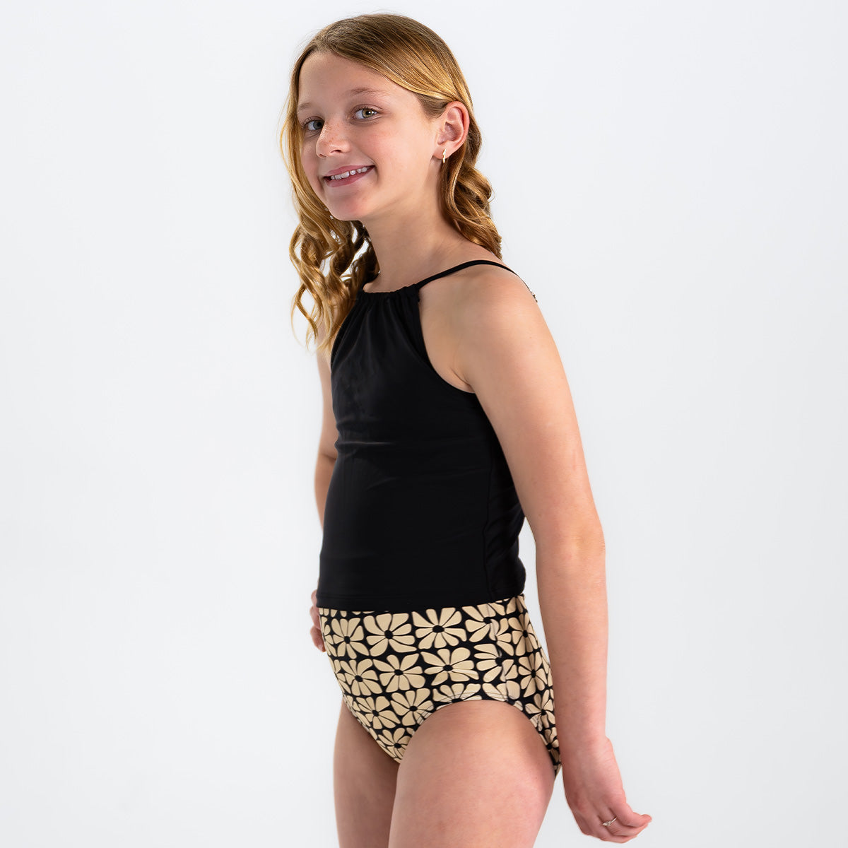 Original High Waist Leggings for Girls - Comfortable Stretchy Yoga Pants for School, Sports & Playtime
