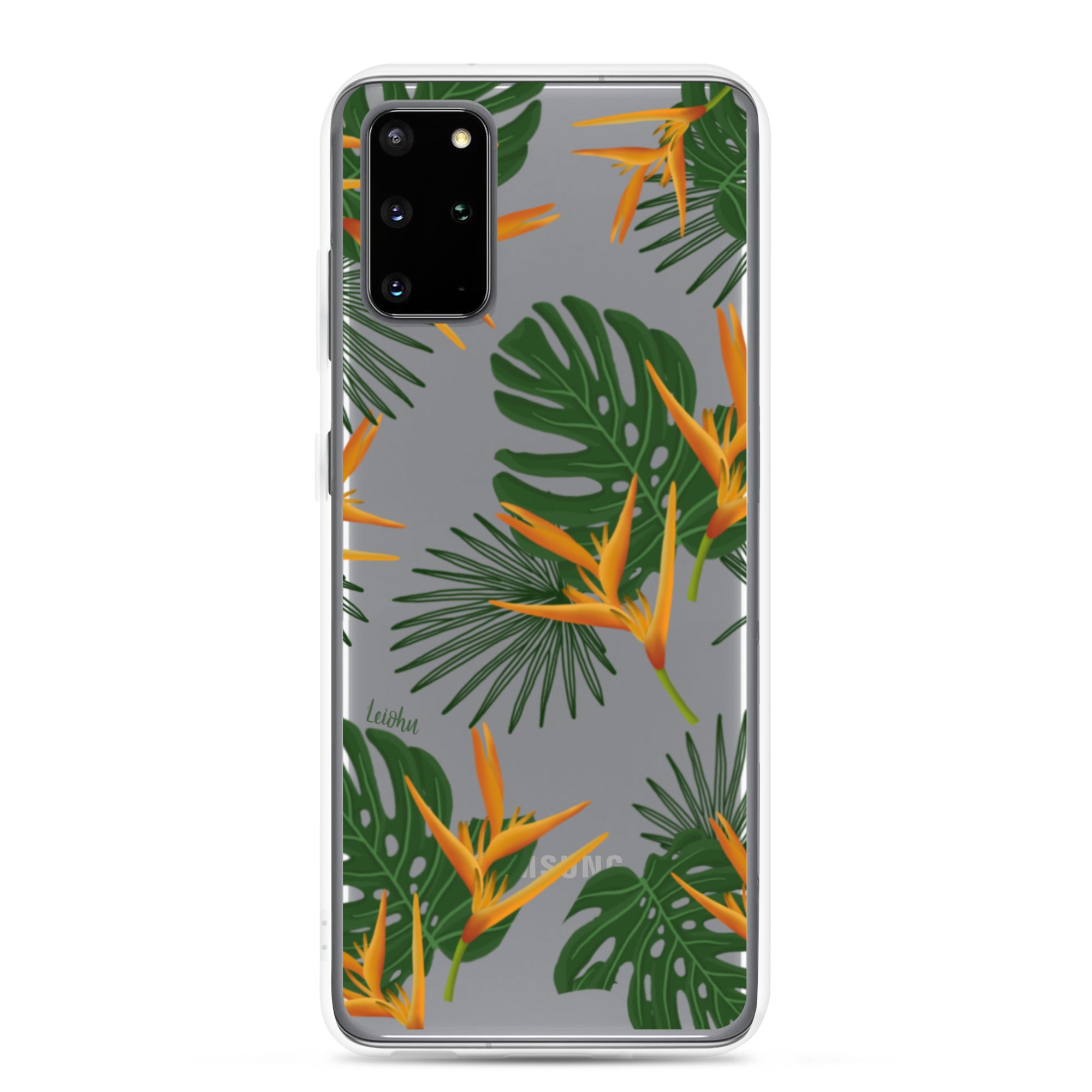 Vintage Paradise Clear Protective Case for Samsung Galaxy - Slim & Durable Phone Cover for Everyday Use & Travel