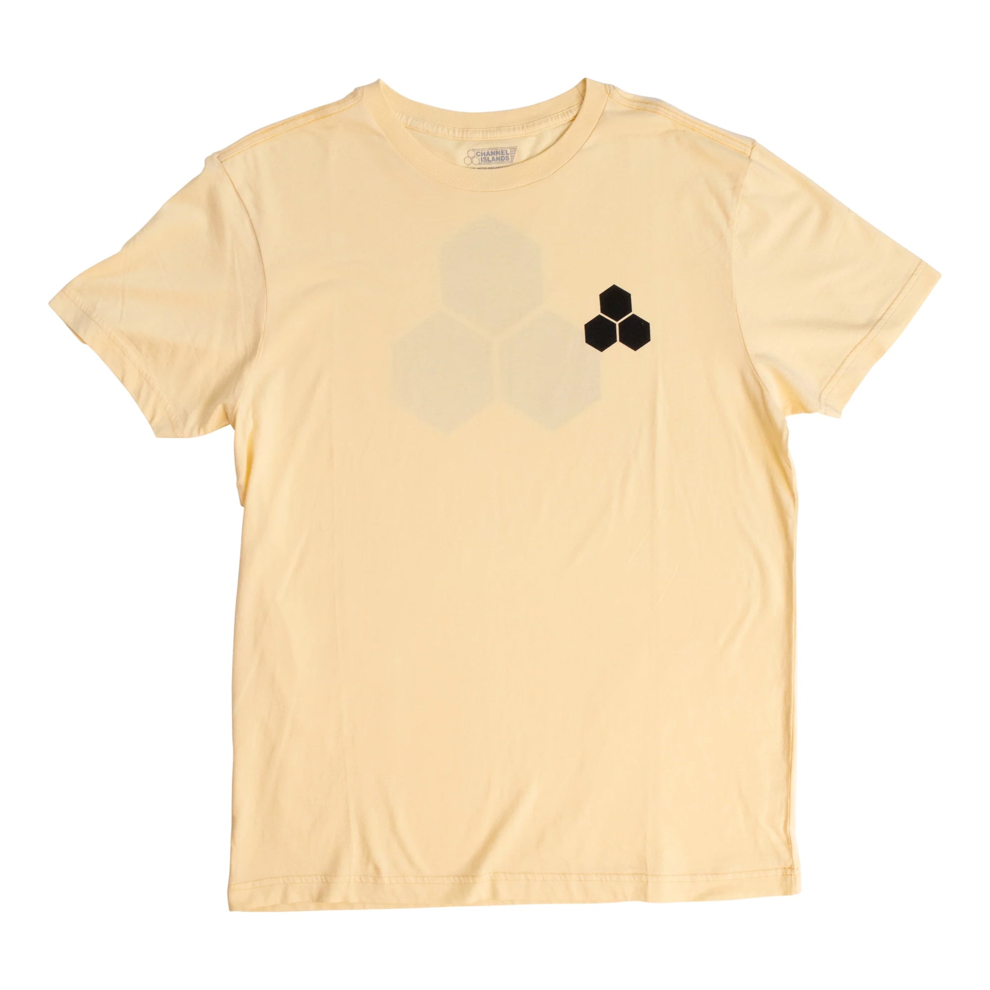 Channel Islands Solid Hex Men's Short Sleeve T-Shirt - Comfortable Cotton Crewneck Tee for Casual Wear & Summer Outfits - Tan