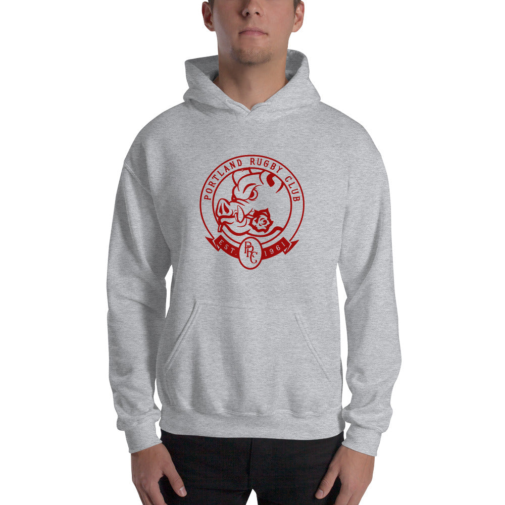 Portland Pigs Heavy Blend Hoodie for Men & Women - Soft Cotton Fleece Pullover with Kangaroo Pocket - Perfect for Casual Wear, Street Style & Outdoor Activities