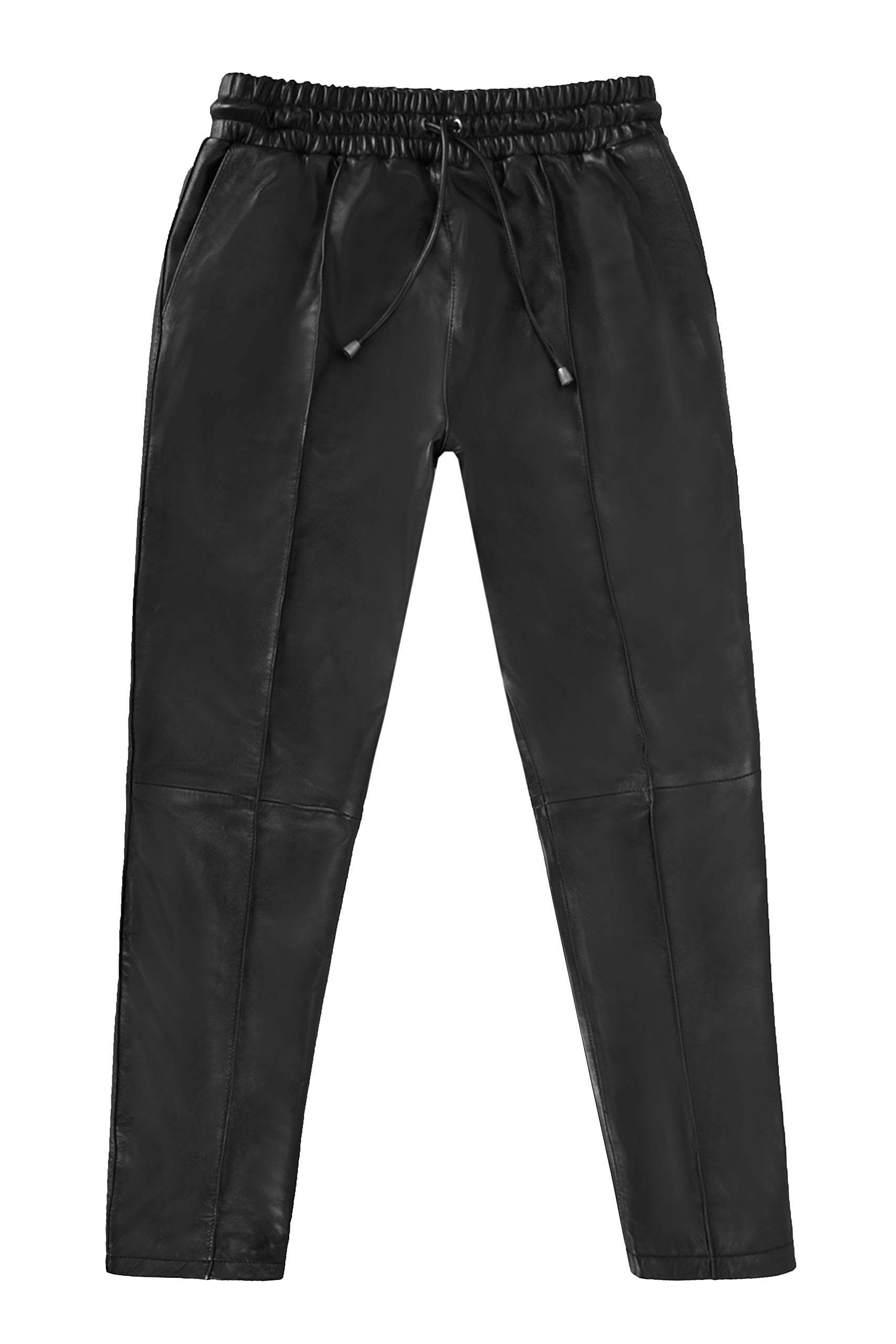 Premium Men's Slim Fit Jogger Pants - Soft Lambskin Leather Trousers for Running & Casual Wear (Style 1073) | Comfortable Lounge Pants for Gym, Travel & Everyday Use