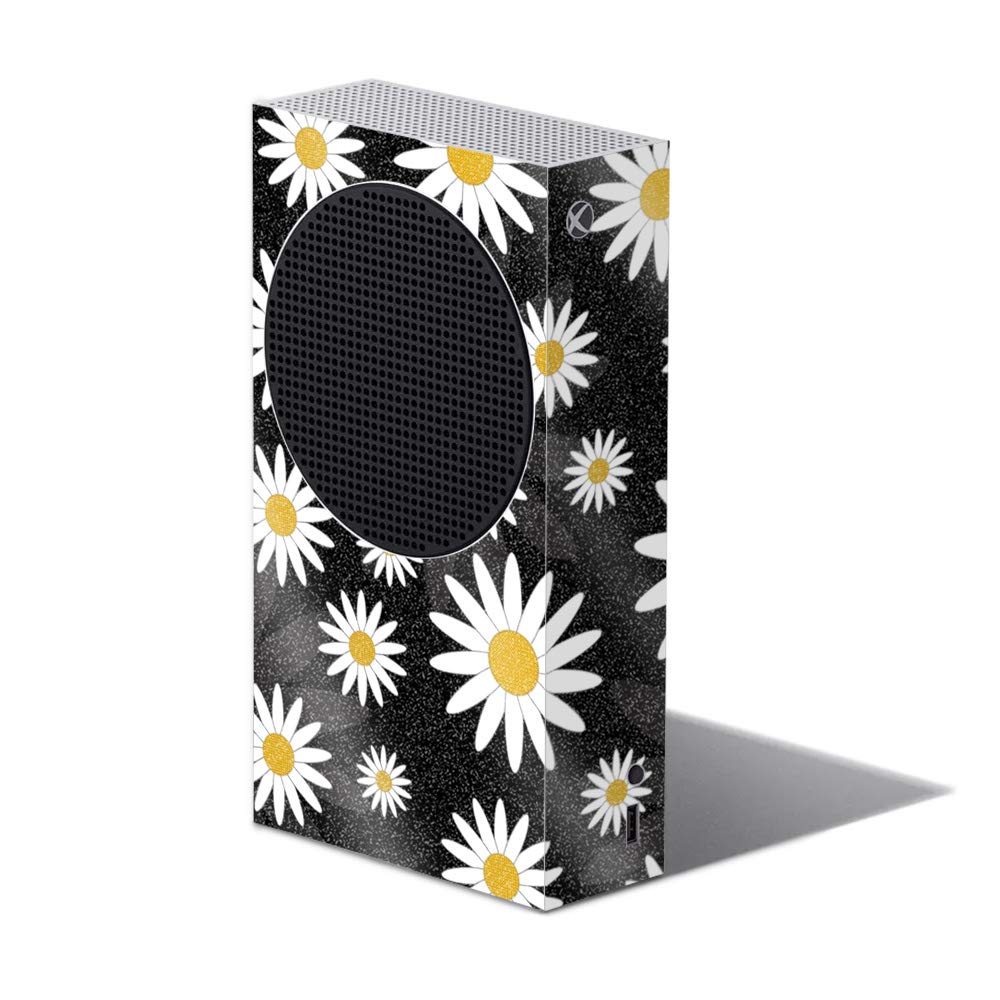MightySkins Glossy Glitter Skin Cover for Xbox Series S - Daisy Design | Protective & Durable High-Gloss Finish | Easy to Apply & Remove | Made in USA | Perfect for Gaming Setups & Personalization