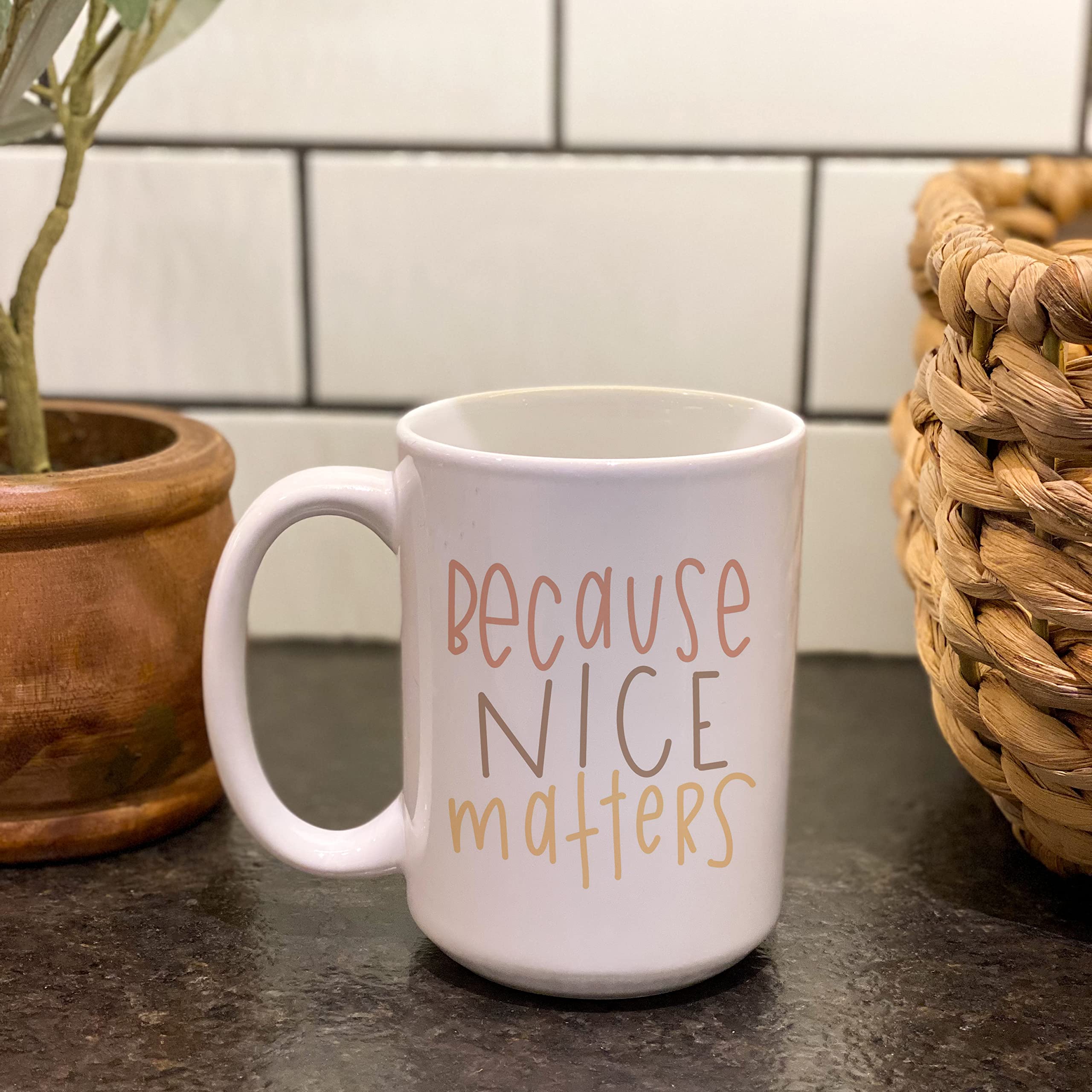 Inspirational Coffee Mugs with Quotes - 11oz Kindness Cup for Office & Home Use