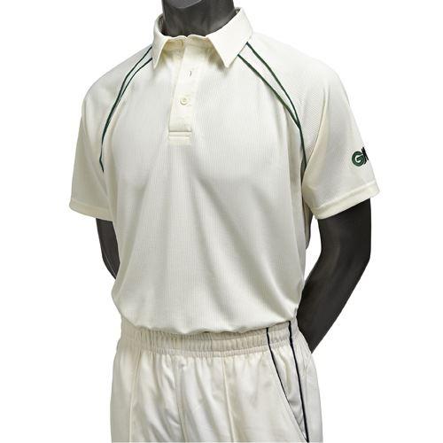 Gunn & Moore Teknik Club Short Sleeve Junior Cricket Shirt - Breathable Performance Jersey for Youth Cricket Practice & Matches
