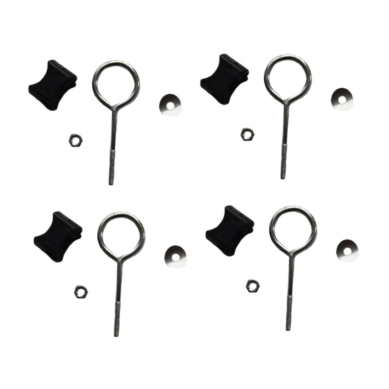 Professional Galvanized Steel Trampoline Screws & Nuts - Durable Portable Trampoline Replacement Parts for Home, Gym & Outdoor Playground Use