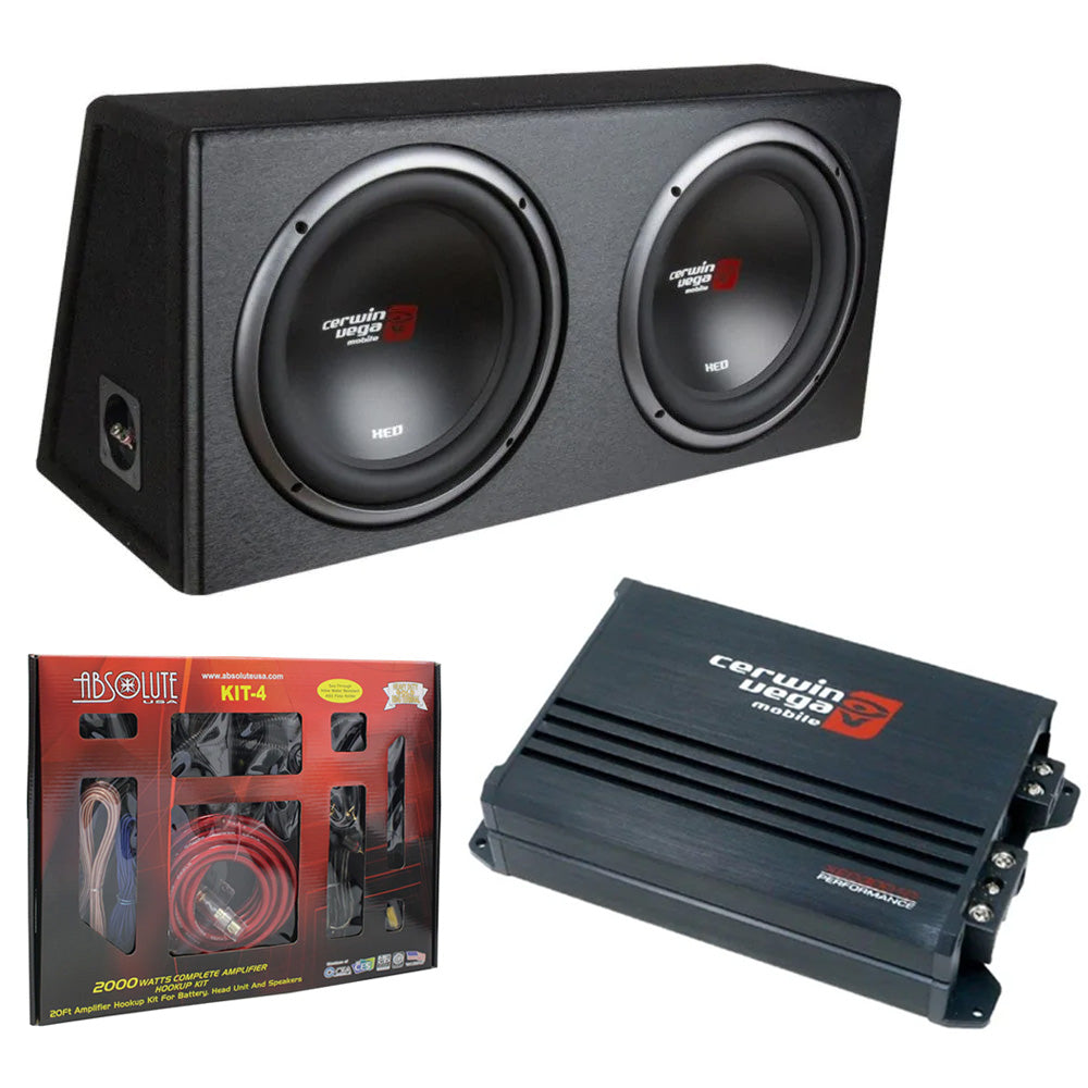 Cerwin Vega XED Series 300W Mono Car Amplifier with 12