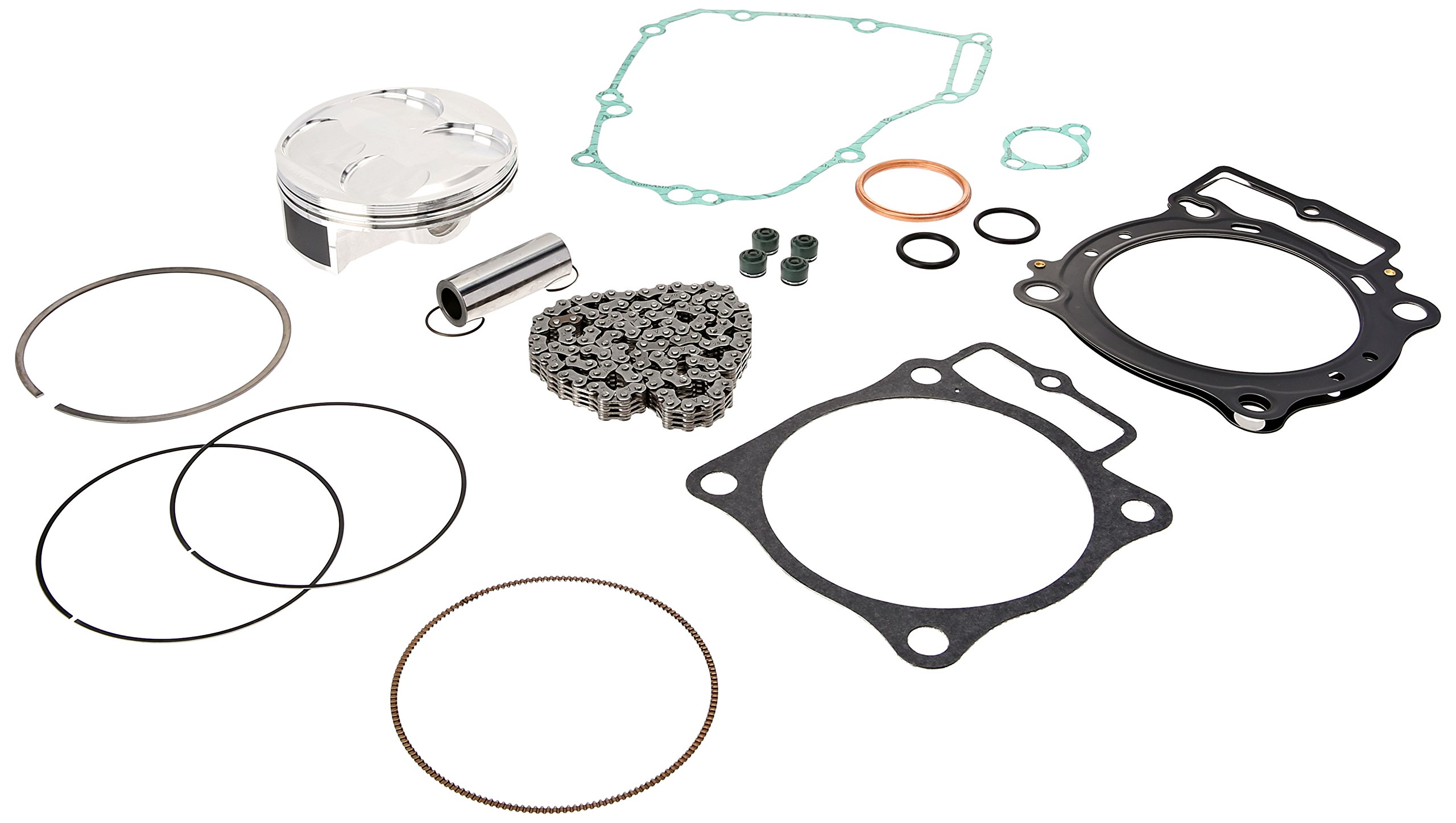 Vertex VTKTC23456C Forged High Compression Piston Kit - Performance Upgrade for Motorcycles, ATVs & Dirt Bikes - High Strength Aluminum Alloy for Racing & Off-Road Use