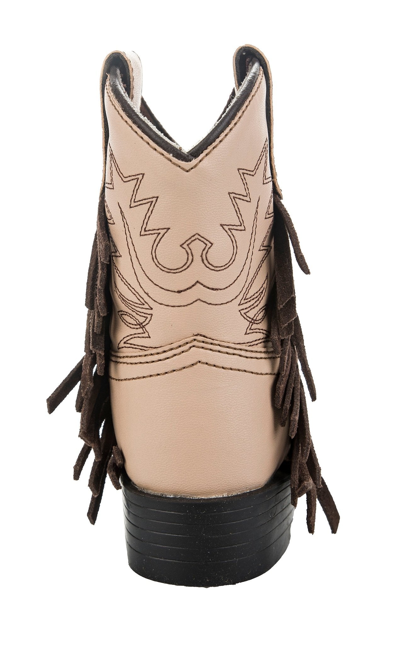 TuffRider Kids' Tan Fringe Western Boots - Comfortable & Stylish Cowboy Boots for Boys & Girls | Perfect for Rodeo, Horse Riding & Western Fashion