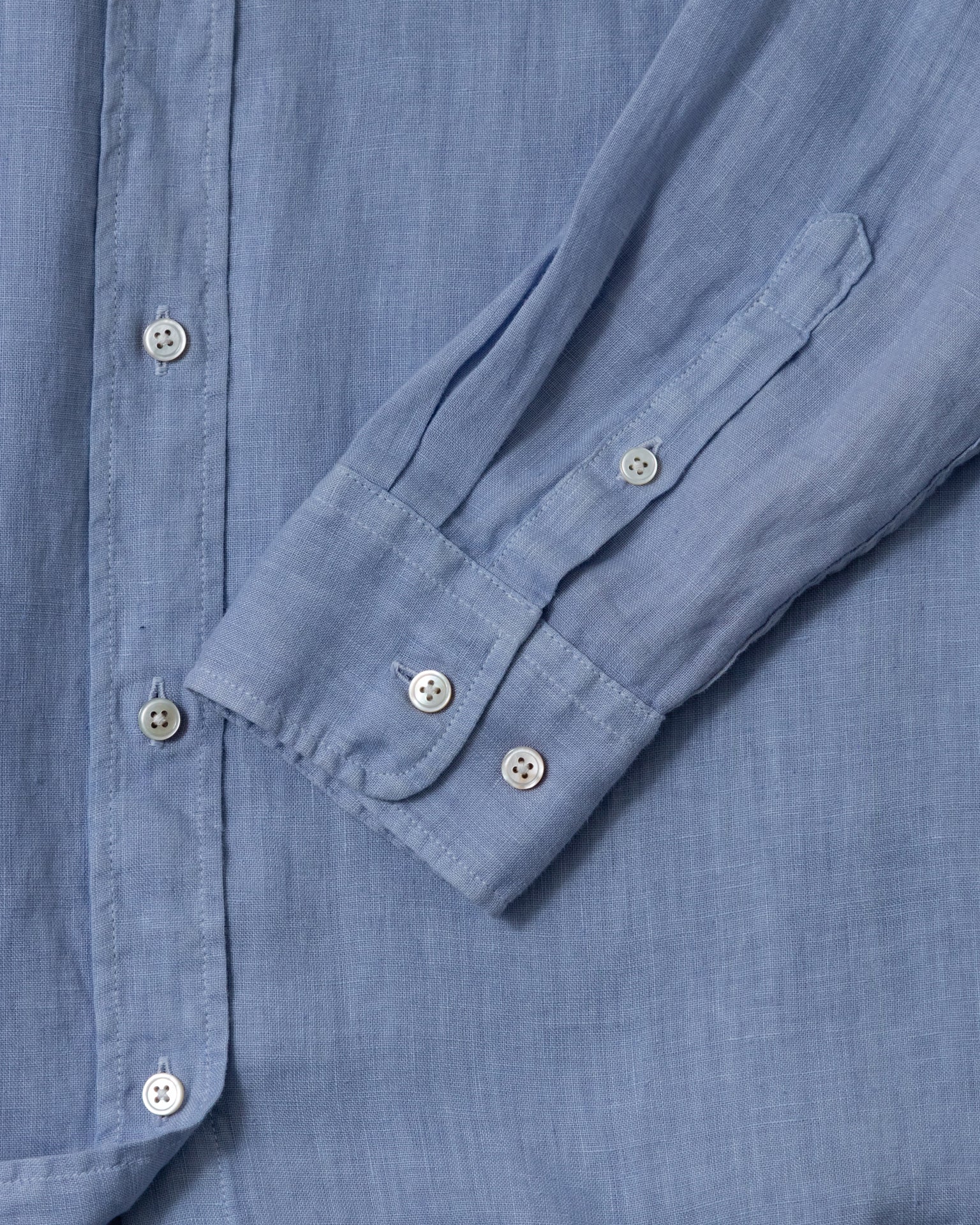 Women's Garment Dyed Linen Shirt in Coastal Blue | Breathable Summer Top for Casual Wear & Beach Outfits