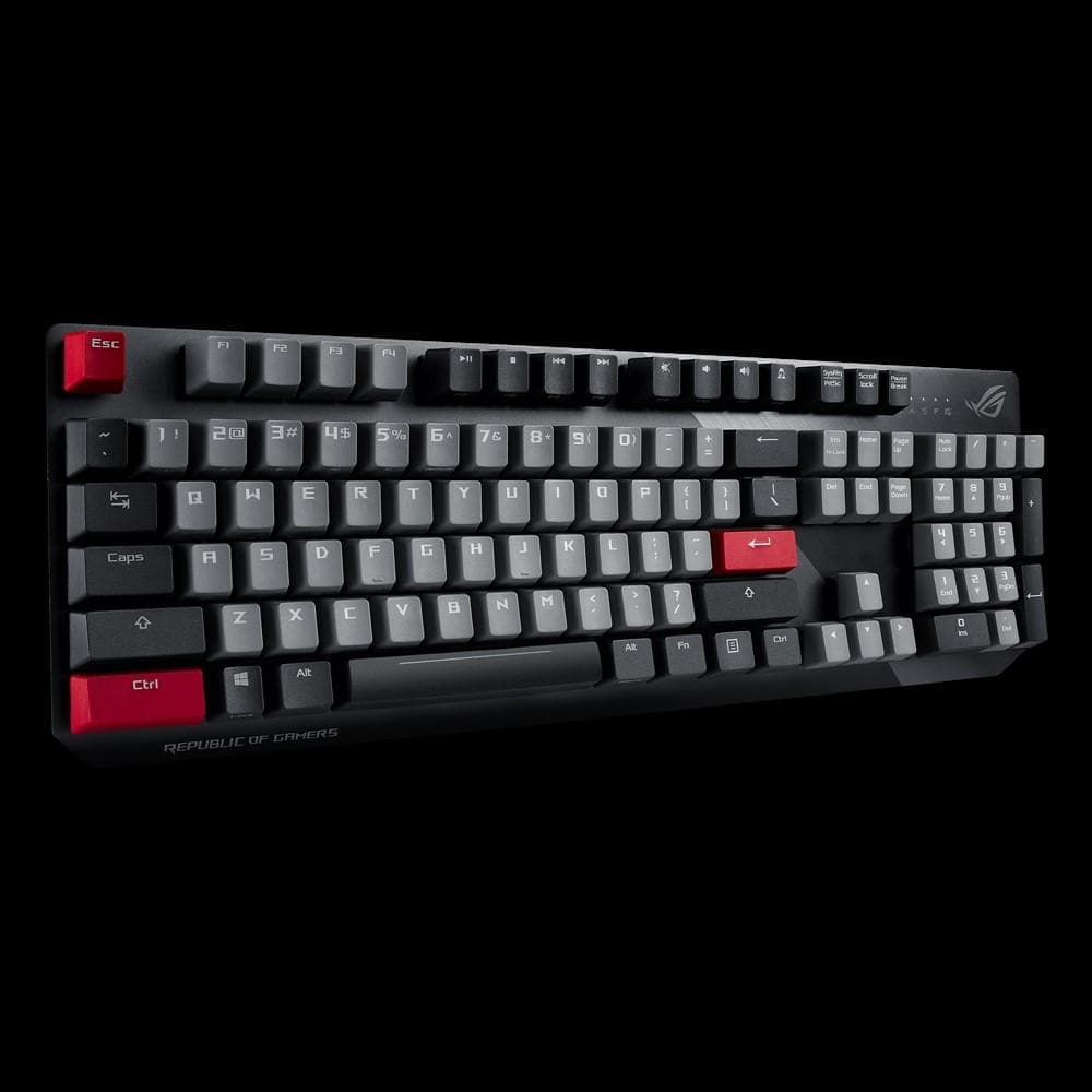 ASUS ROG Strix Scope PBT Keycap Set - MX Red Mechanical Keyboard Switches - Durable 2-Year Warranty - Perfect for Gaming, Typing & Office Work