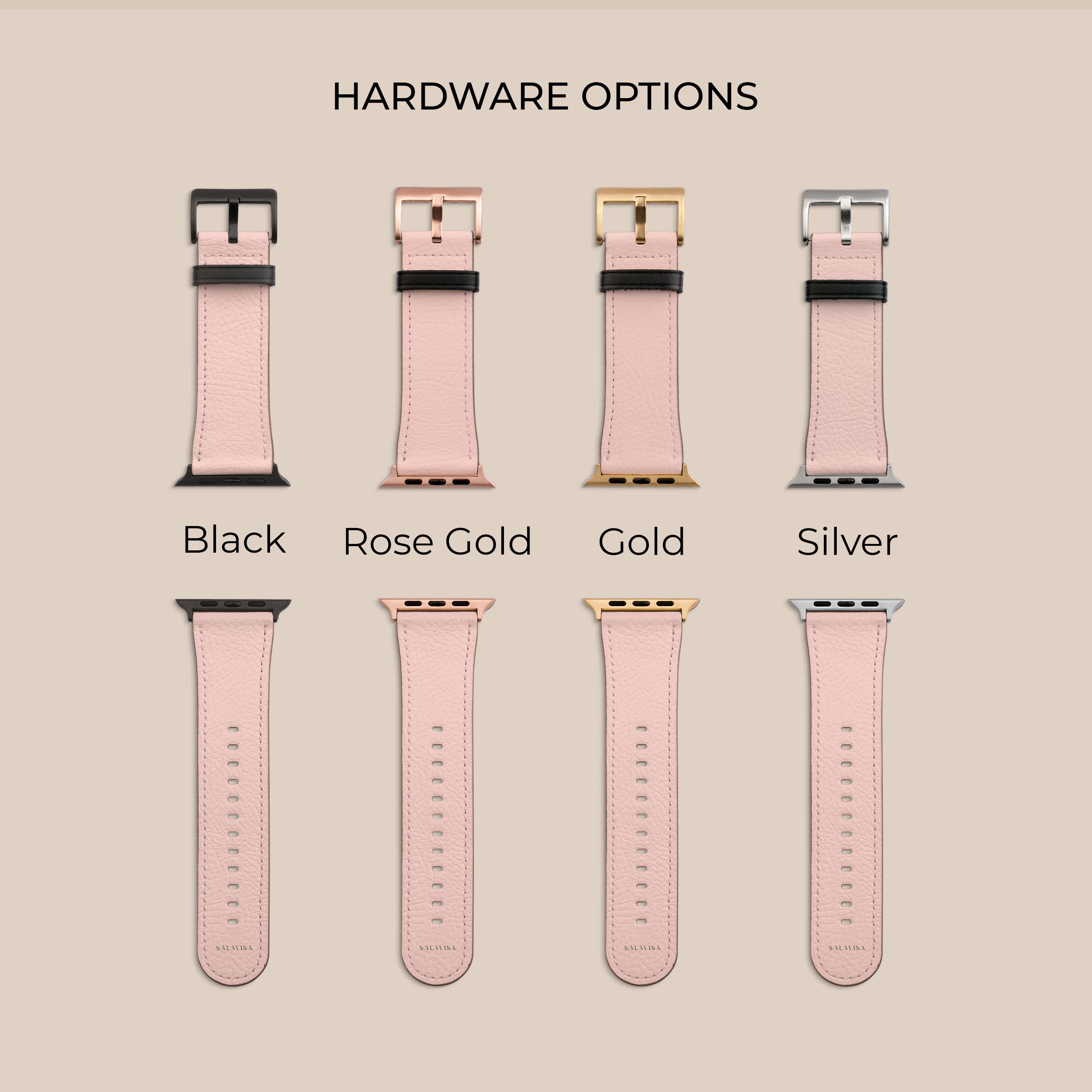 Premium Genuine Leather Apple Watch Band - Stylish & Durable Replacement Strap for Apple Watch Series 1-9 - Perfect for Workouts, Outdoor Adventures & Everyday Wear