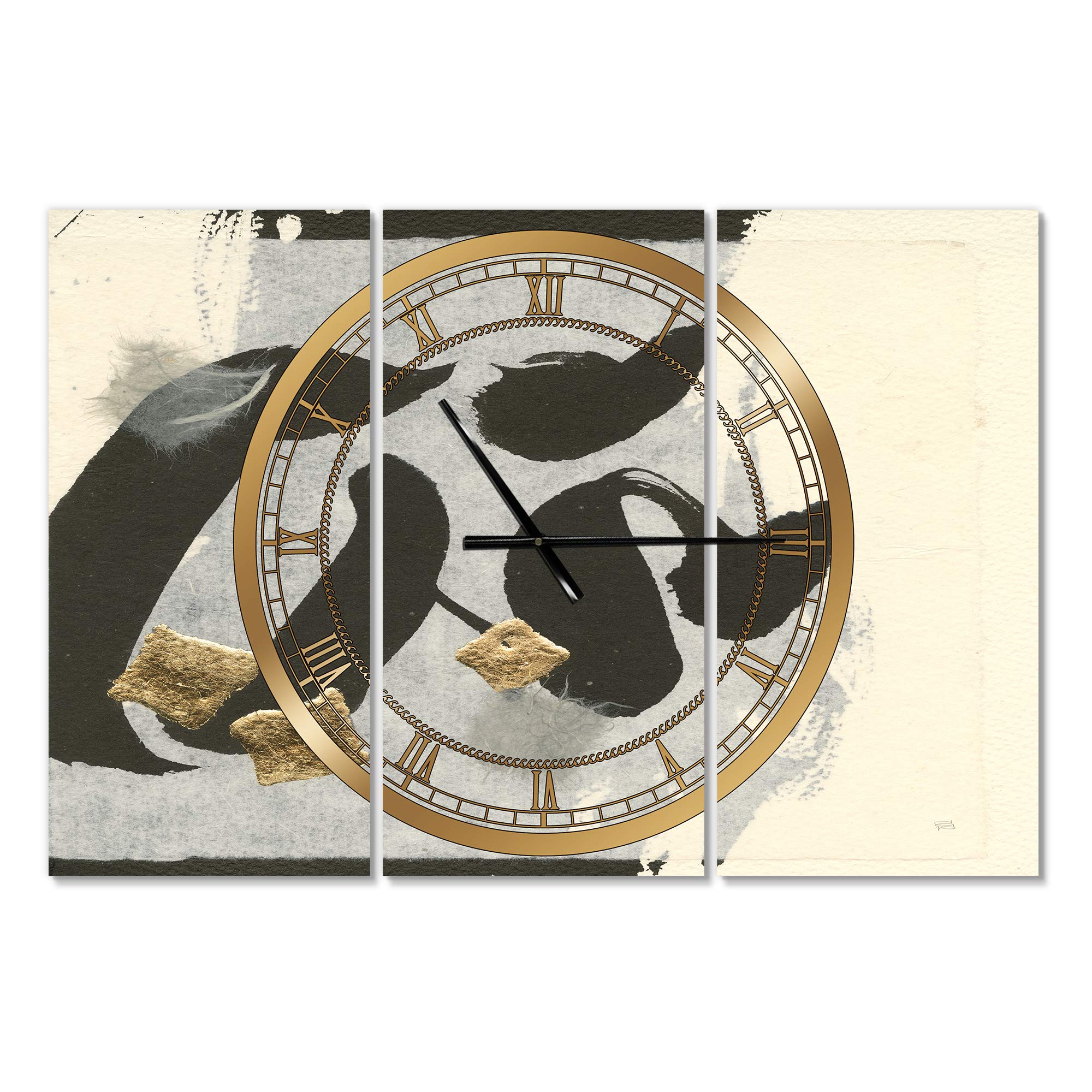 Designart Believe Shadow III Round Metal Wall Clock - Modern Cottage Circle Wall Art for Home, Living Room, Bedroom & Office Decor | Perfect for Farmhouse, Boho & Contemporary Interiors