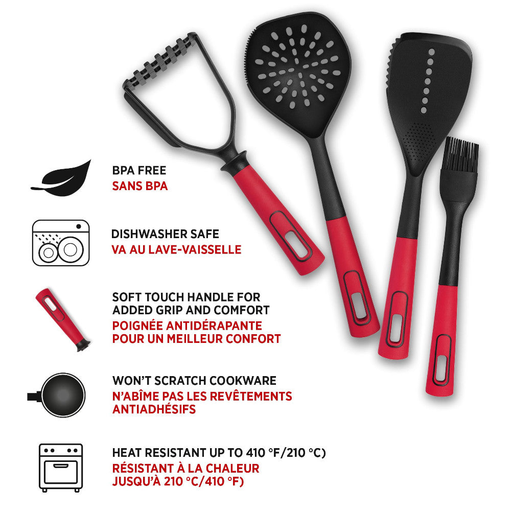STARFRIT 092814 Silicone Angled Spatula - Heat-Resistant Kitchen Utensil for Baking, Cooking & Mixing - Perfect for Non-Stick Pans, Cakes & Frosting