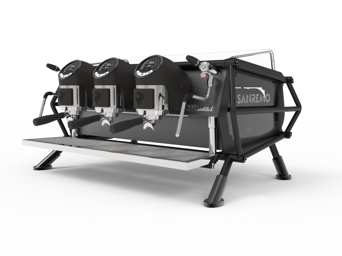 Sanremo Cafe Racer Naked Version 2 Groups Espresso Machine - Professional Commercial Coffee Maker for Cafes & Restaurants - Perfect for Baristas & Coffee Shops