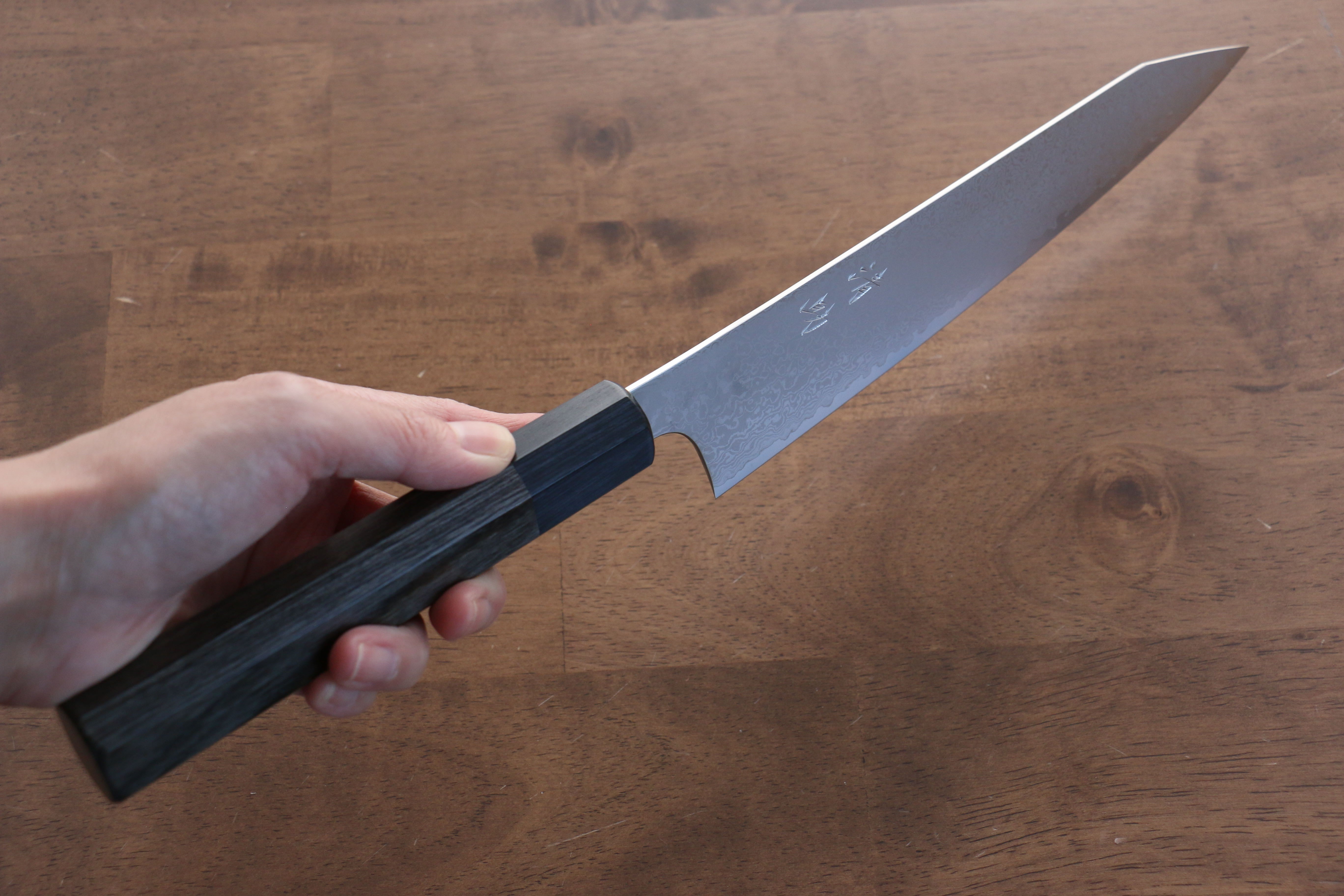 Premium Seisuke VG10 33-Layer Damascus Kiritsuke Gyuto Knife 210mm - Gray Pakka Wood Handle - Japanese Chef Knife for Sushi, Sashimi & Precision Cutting