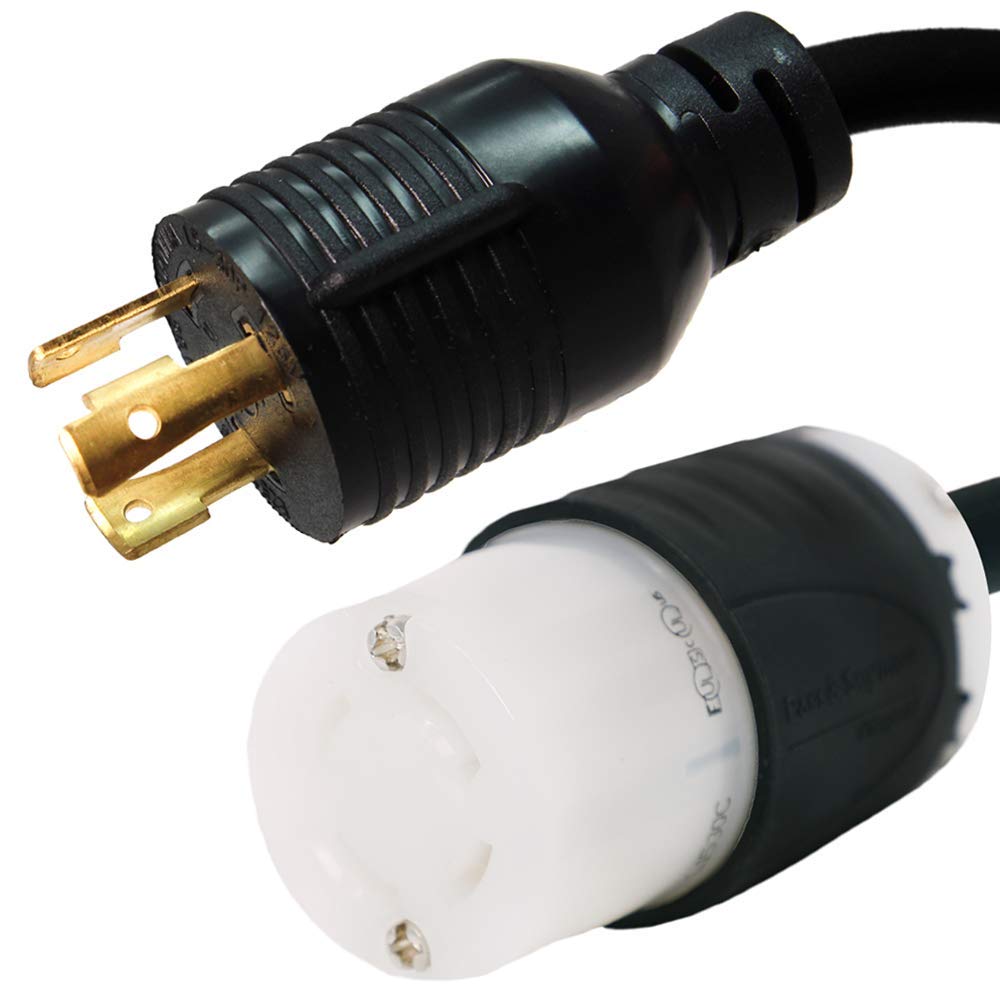 NEMA L6-30P to L15-30R Adapter 30A 250V 100ft - for Industrial Power Transfer