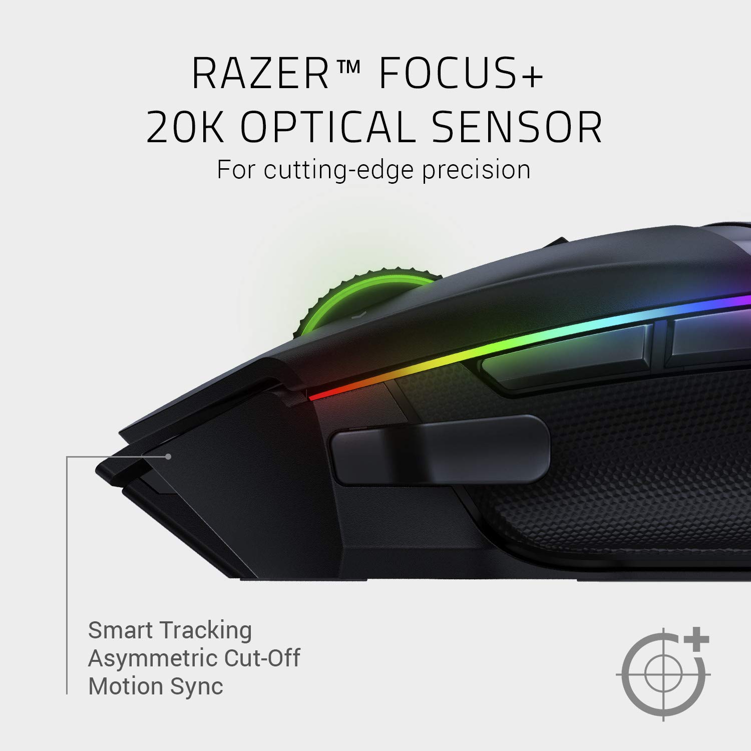 Razer Basilisk Ultimate HyperSpeed Wireless Gaming Mouse with Grip Tape - Ergonomic RGB Gaming Mouse for PC, Mac - Perfect for FPS, MOBA & Esports Gaming