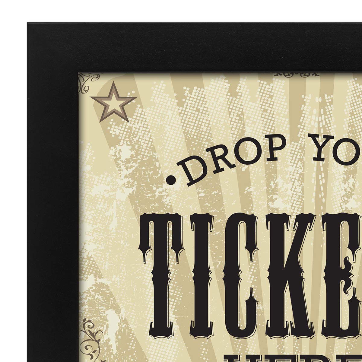 Americanflat 7x9 Inch Black Shadow Box Frame with Polished Glass - Wall Mount Ticket Display Case for Sports, Concert & Movie Stubs - Perfect Travel Keepsake Memory Box for Home or Office Decor