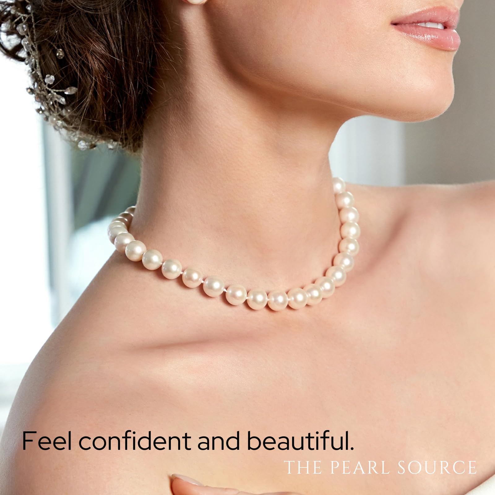 AAA+ Freshwater Pearl Necklace for Women - 14K Gold Plated | Elegant Gift