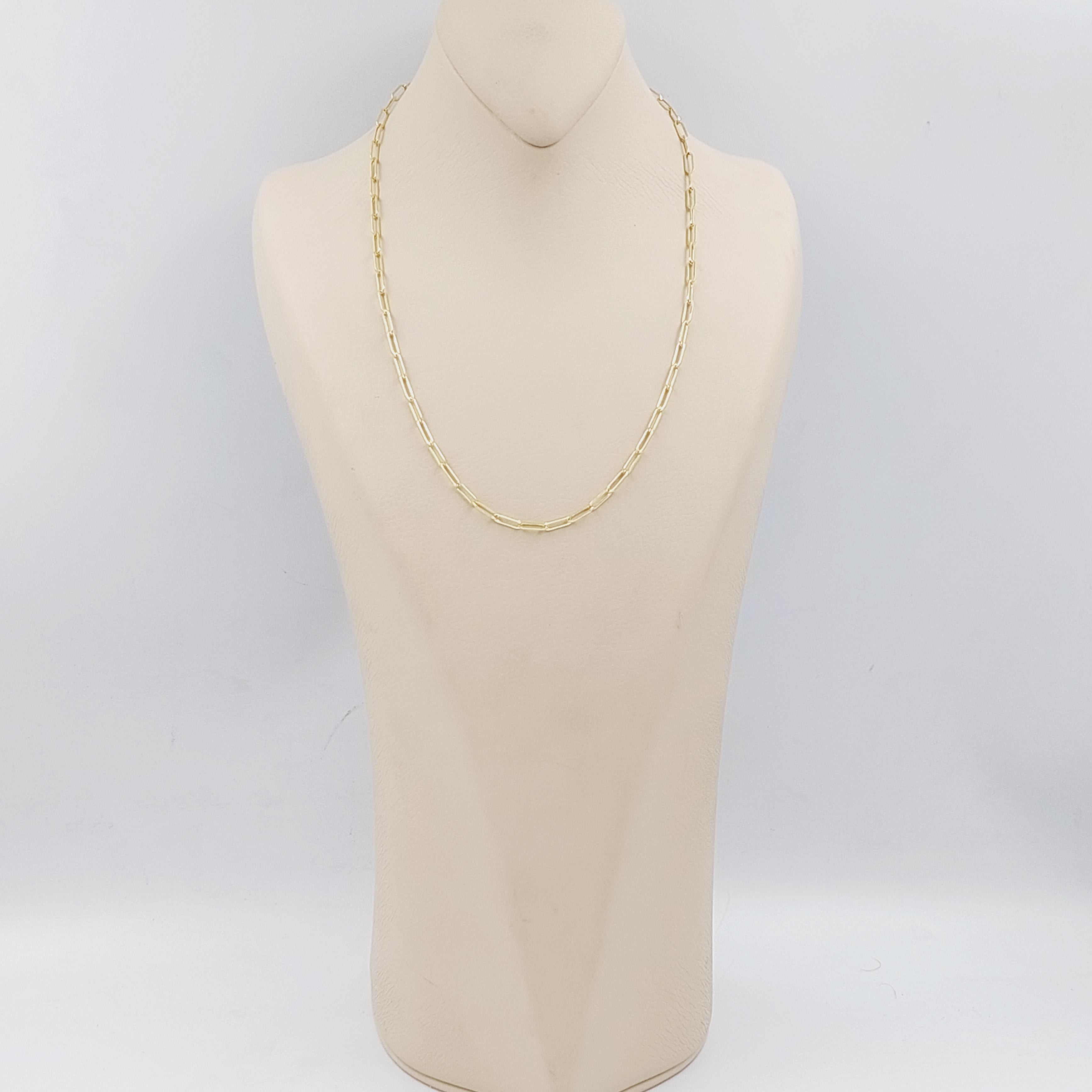 3.5mm Paperclip Chain Necklace 50cm - Stylish Layered Jewelry for Women, Trendy Accessory for Daily Wear & Gift Giving