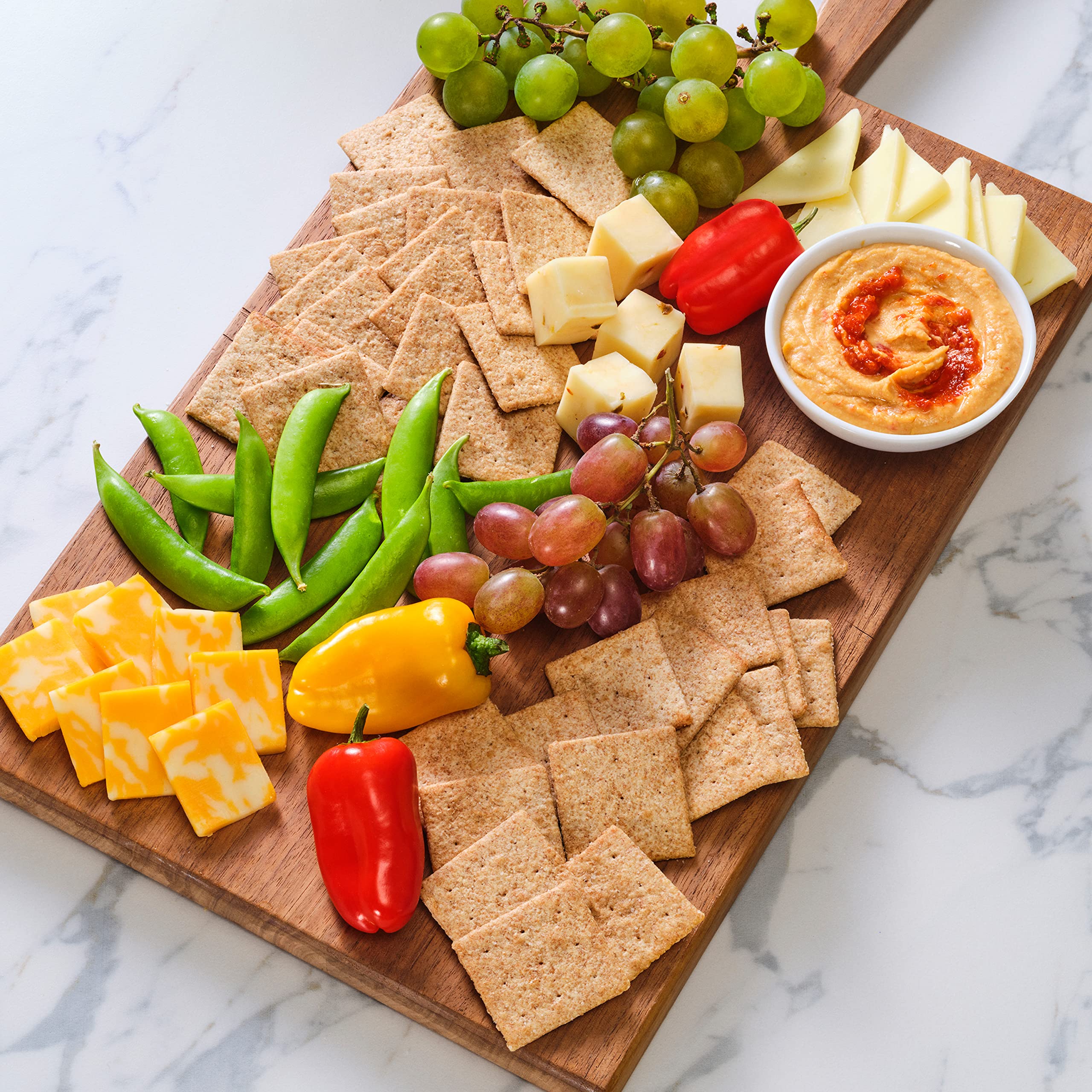 Wheat Thins Hint of Salt Low Sodium Whole Grain Wheat Crackers - Healthy Bulk Snacks (6 Pack, 8.5 oz Boxes) | Perfect for Office, School Lunches & On-the-Go Snacking