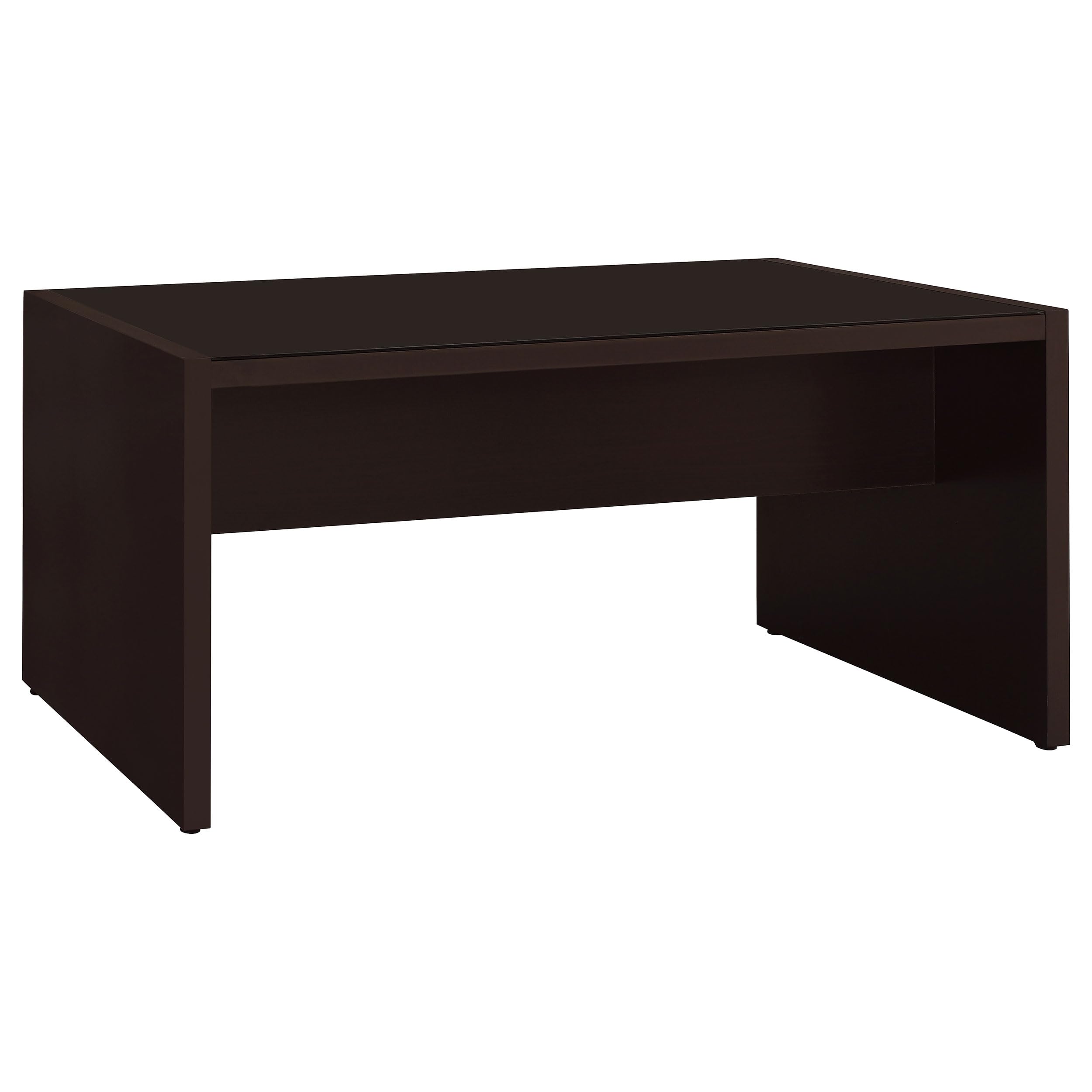 Skylar Computer Desk with Keyboard Drawer by Coaster Furniture - Cappuccino Finish 800901 | Home Office Desk for Small Spaces, Gaming & Study