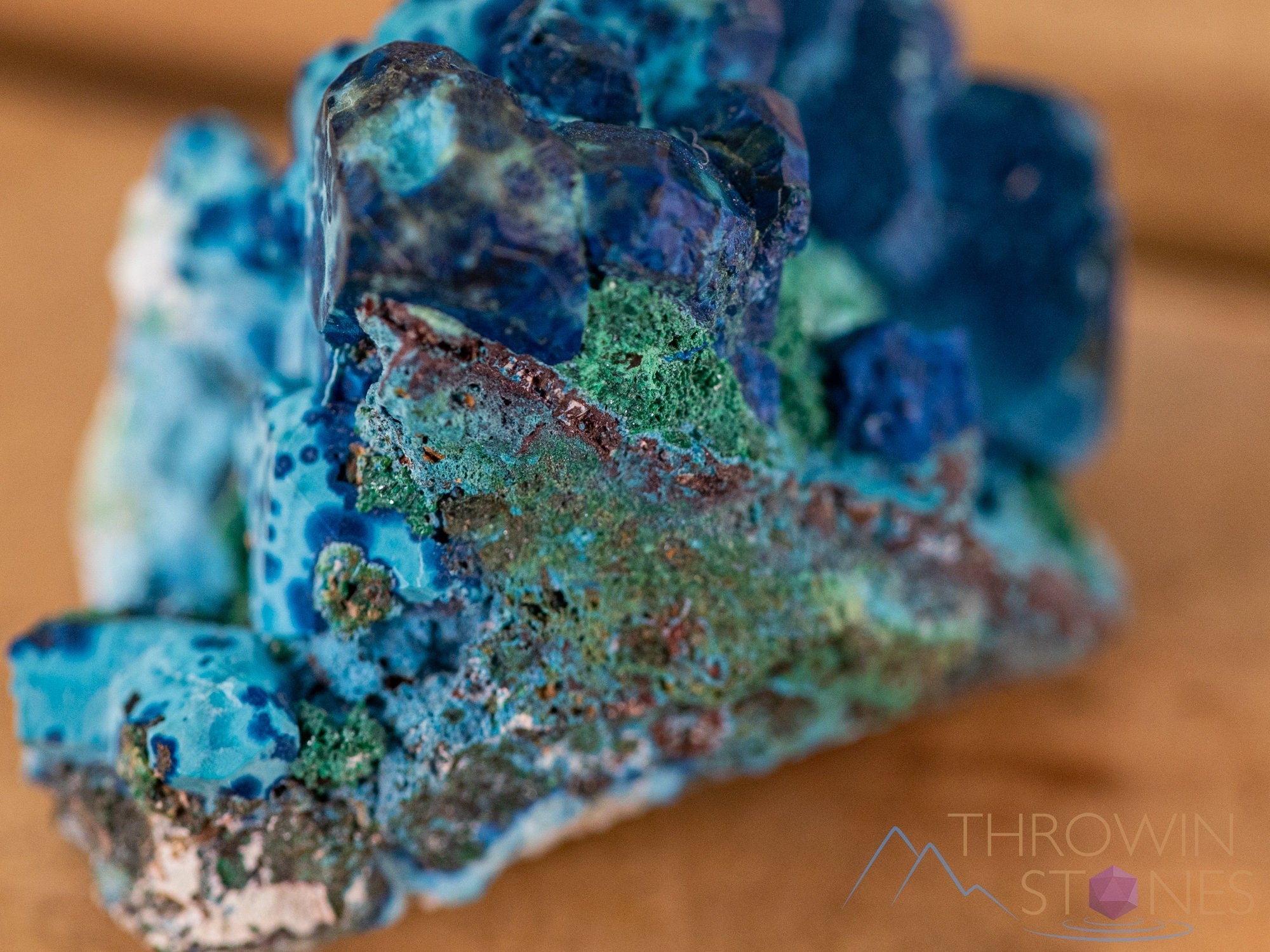Natural Chrysocolla and Shattuckite Raw Crystal Cluster - Healing Stone Collection, Unique Housewarming Gift, Spiritual Home Decor for Meditation & Positive Energy (40294) - Perfect for Crystal Healing, Yoga Spaces & Office Feng Shui