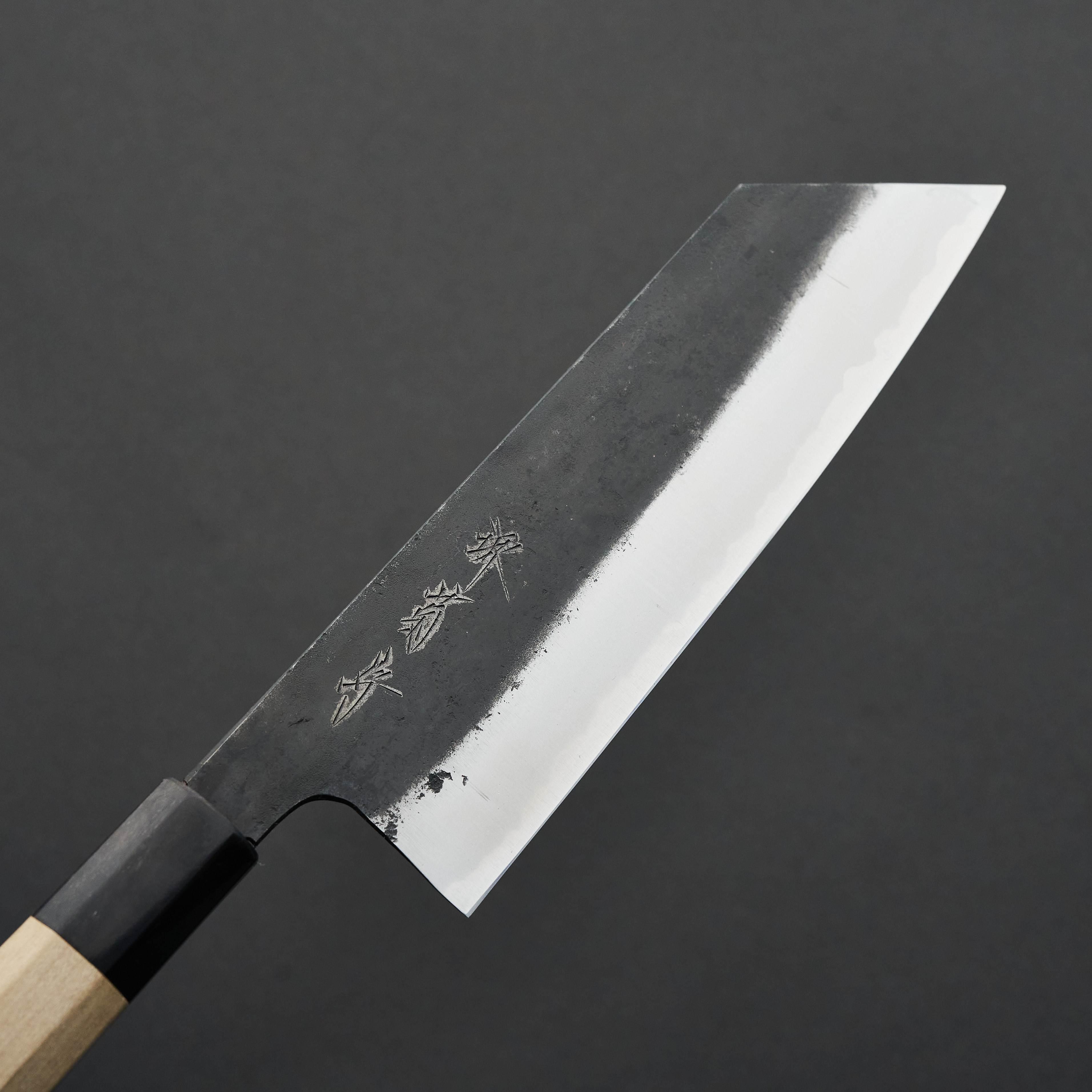 Premium Kikumori Kurouchi White #1 Bunka Knife 180mm - Japanese High Carbon Steel Kitchen Knife for Slicing, Dicing, and Precision Cutting - Perfect for Chefs and Home Cooks