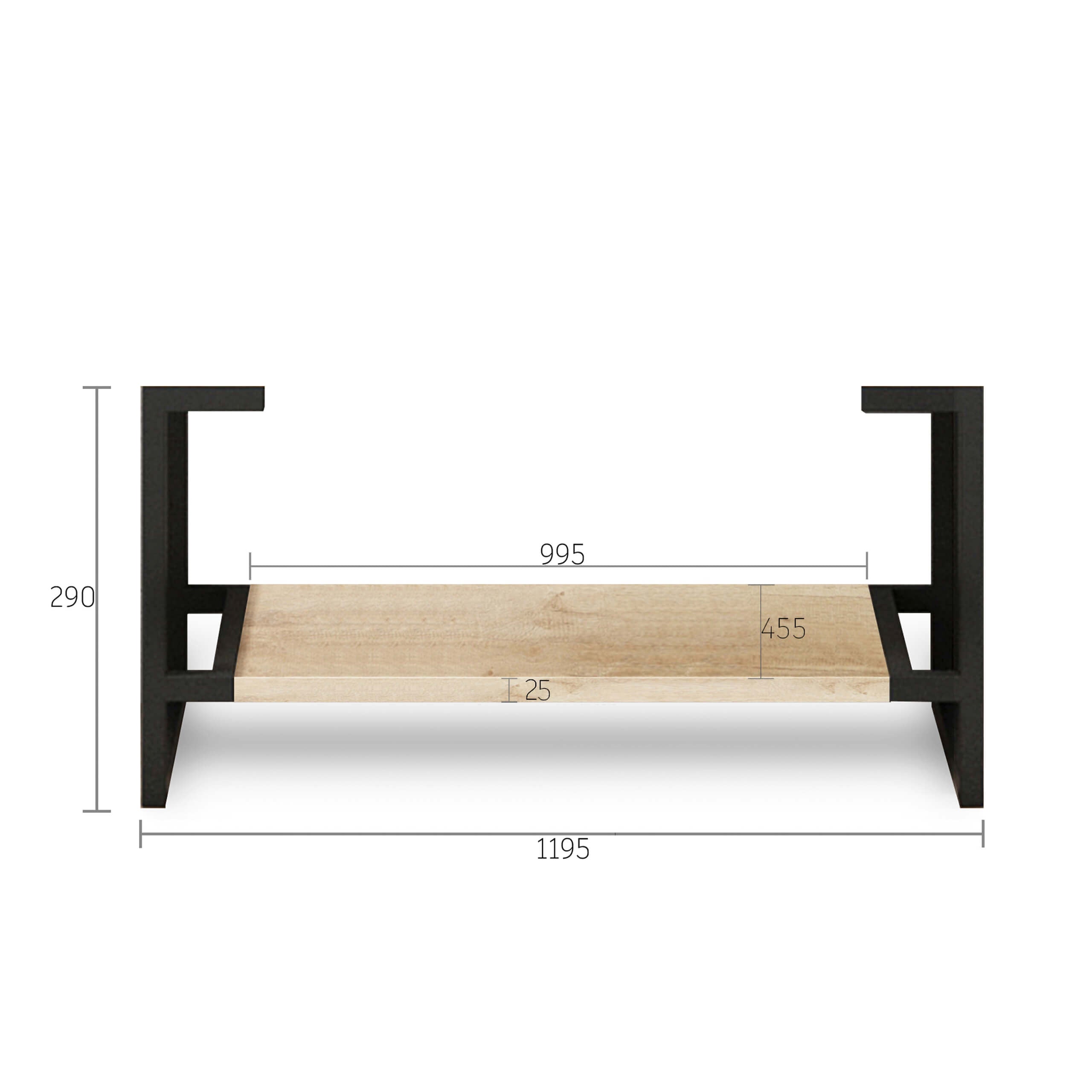 Byron Solid Oak Wood Table Legs - Heavy Duty Furniture Legs for DIY Tables, Desks, Benches & Cabinets - Perfect for Home Office, Kitchen Island & Farmhouse Decor
