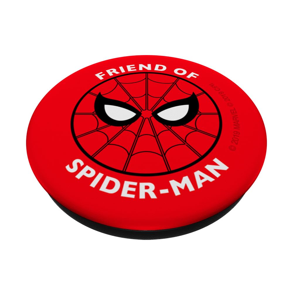 Marvel Spider-Man: Far From Home Friend of Spider-Man Logo PopSockets Standard PopGrip - Swappable Phone Grip & Stand for iPhone, Samsung & Smartphones - Perfect for Movie Fans, Gift Giving & Everyday Use