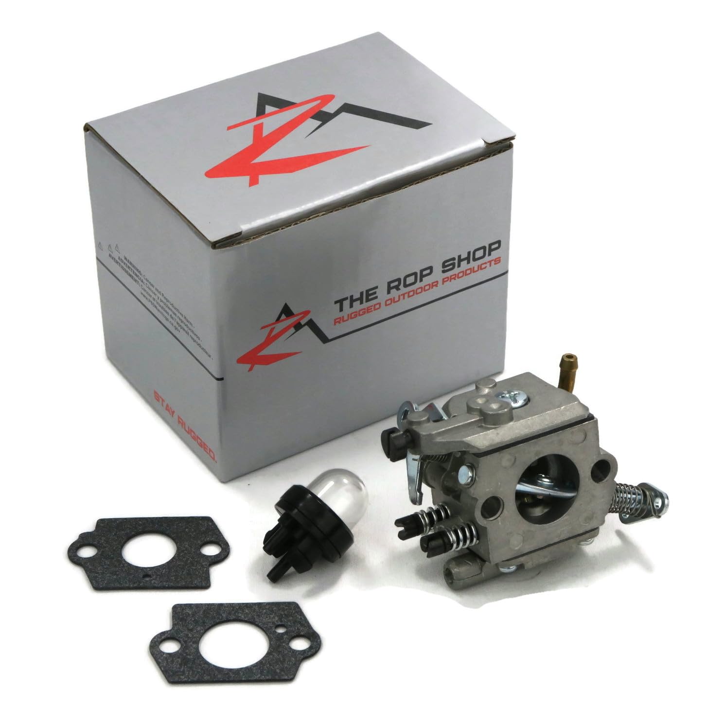 Stihl MS200T & MS200 Chainsaw Carburetor Kit with Gaskets & Primer Bulb - Compatible with Stihl MS200 Series Models - Perfect for Chainsaw Repair & Maintenance