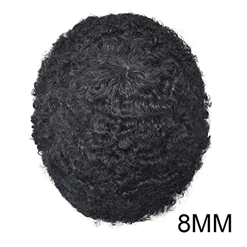 #1 Jet Black-8mm Wave Curl