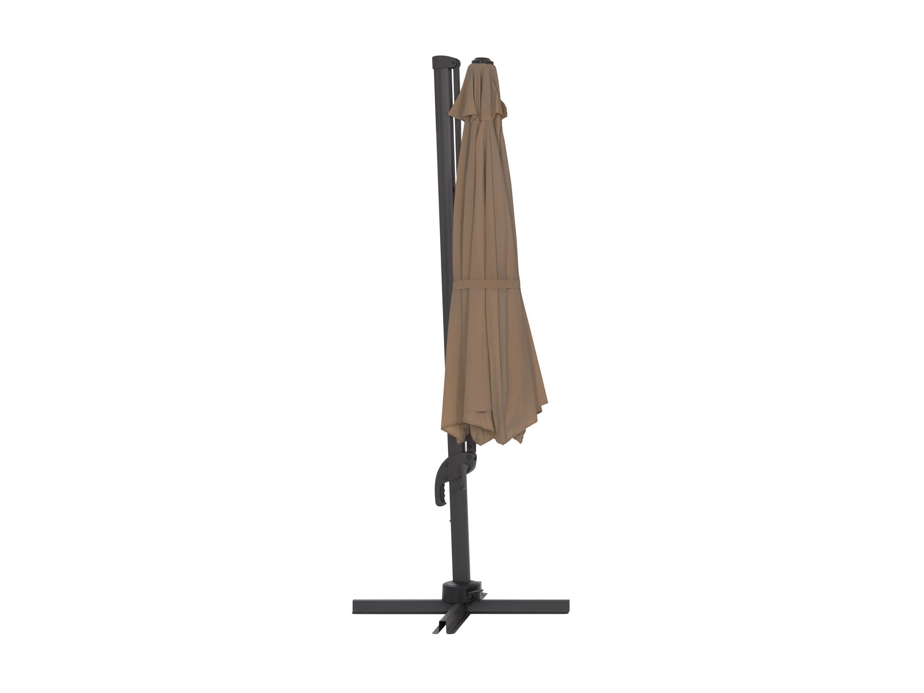 11.5ft Deluxe Offset Patio Umbrella - Heavy Duty Outdoor Cantilever Umbrella with Wind Vent, UV Protection, Waterproof Fabric - Perfect for Poolside, Backyard, Deck, and Patio Use