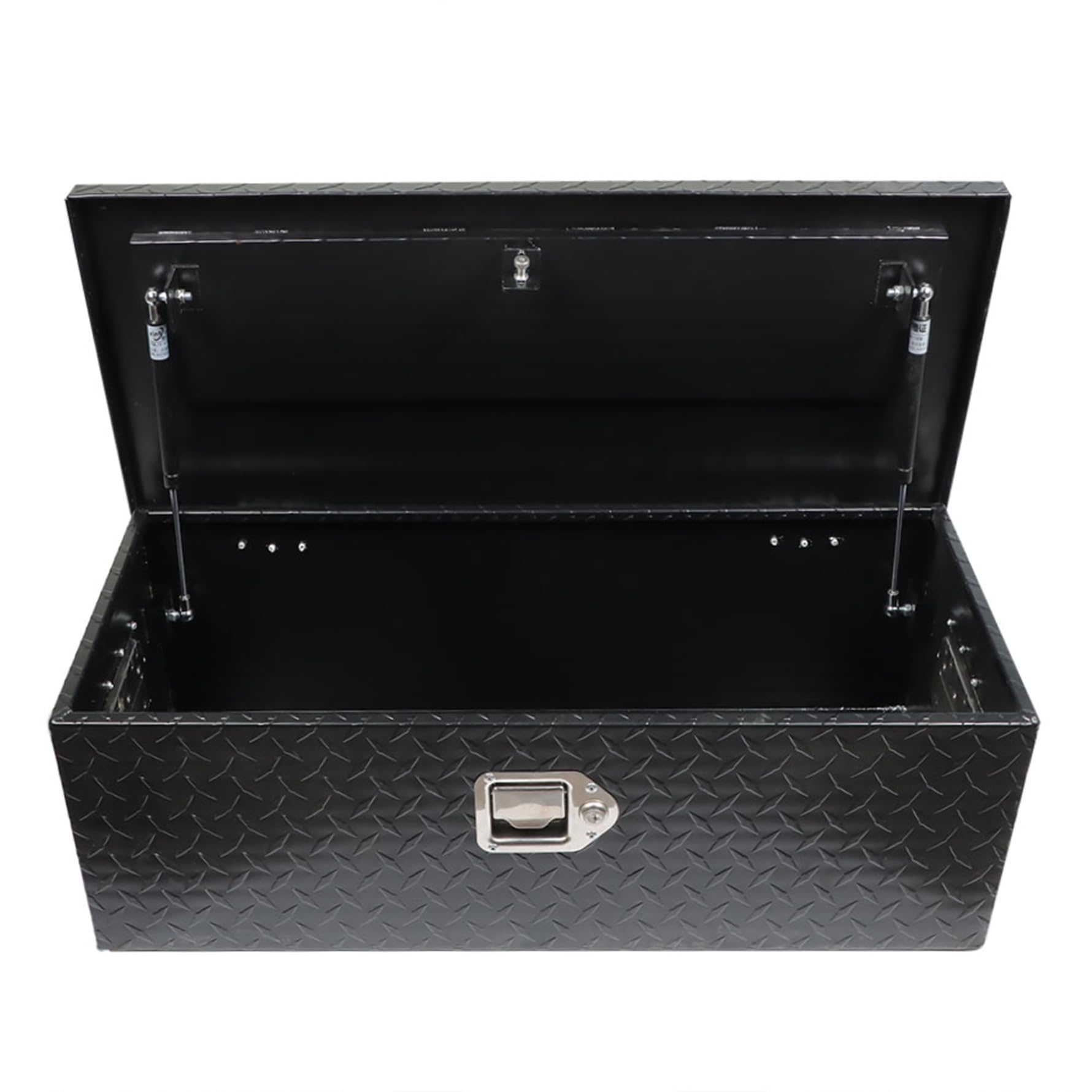 30in Aluminum Pickup Truck Tool Box with Lock & Side Handle - Heavy Duty Black Storage for Tools & Equipment | Perfect for Truck Bed Organization & Work Site Security