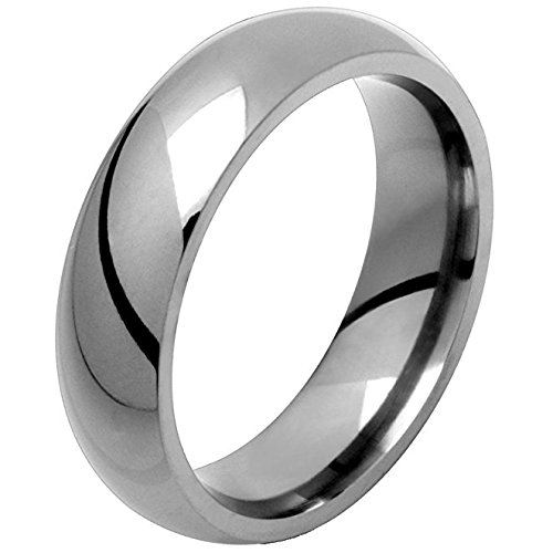 6mm Classic Titanium Comfort Fit Wedding Band for Men & Women - Durable, Lightweight Ring for Everyday Wear, Anniversaries & Special Occasions
