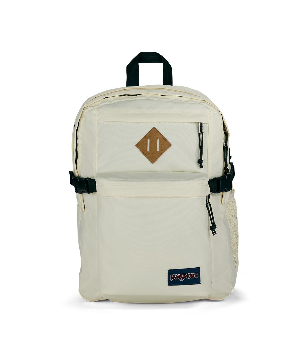 JanSport Main Campus Backpack - Lightweight Laptop Backpack for School & Travel, Durable College Bookbag with 2 Pockets, Coconut Color | Perfect for Students, Commuters & Outdoor Adventures