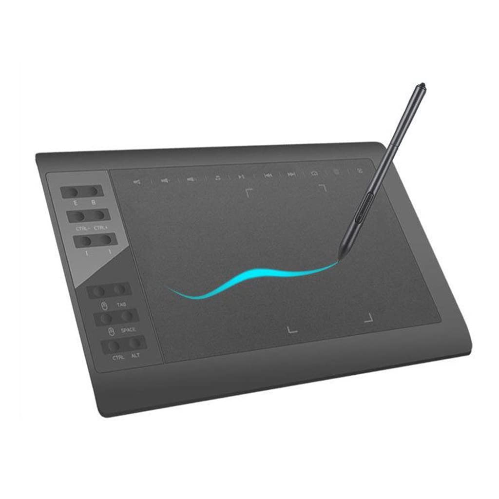 Bibididi Vin1060Plus Digital Drawing Tablet with 8192 Pressure Sensitivity - Battery-Free Stylus for Hand Painting, Art & Design - Perfect for Artists, Illustrators & Graphic Designers