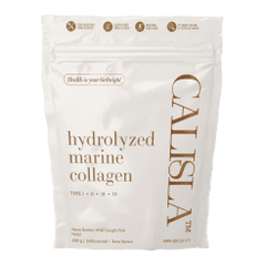 Calisla Hydrolyzed Marine Collagen Peptides Powder 300g - Supports Skin, Hair & Joint Health - Perfect for Smoothies & Beauty Routines