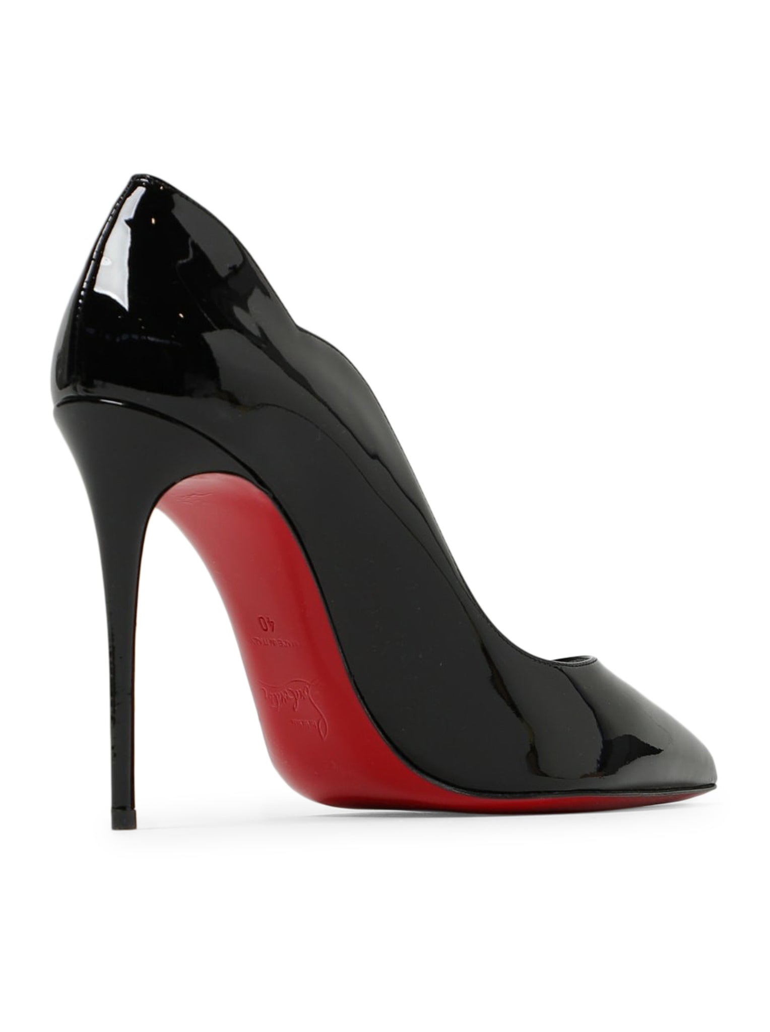 Christian Louboutin Hot Chick Black Leather Pumps - Women's High Heel Shoes for Party & Evening Wear (Style 1190911 Bk01Black)