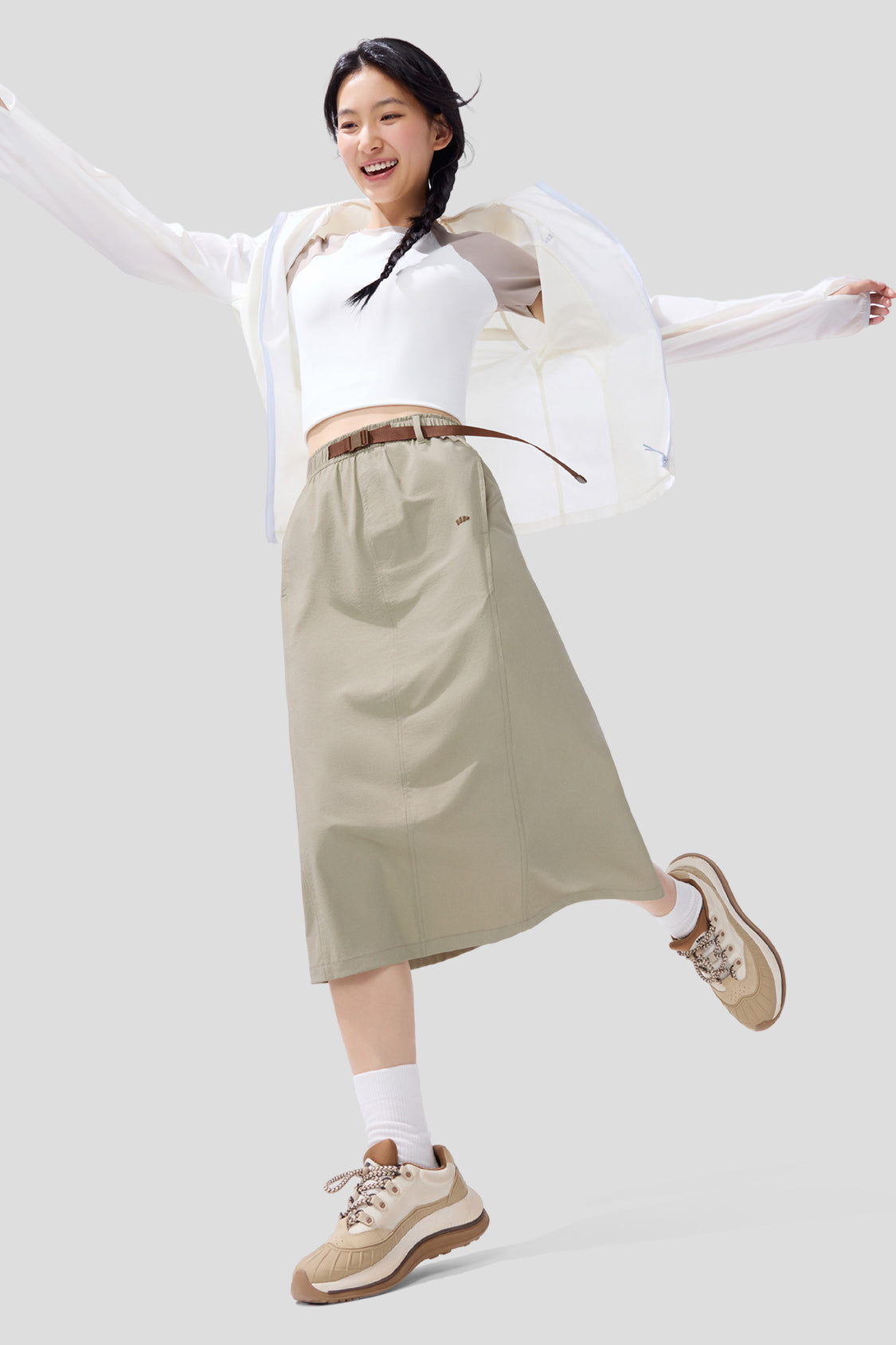 Aqua Women's Water Resistant Skirt UPF50+ Quick Dry Swim Skirt for Beach, Pool & Outdoor Activities