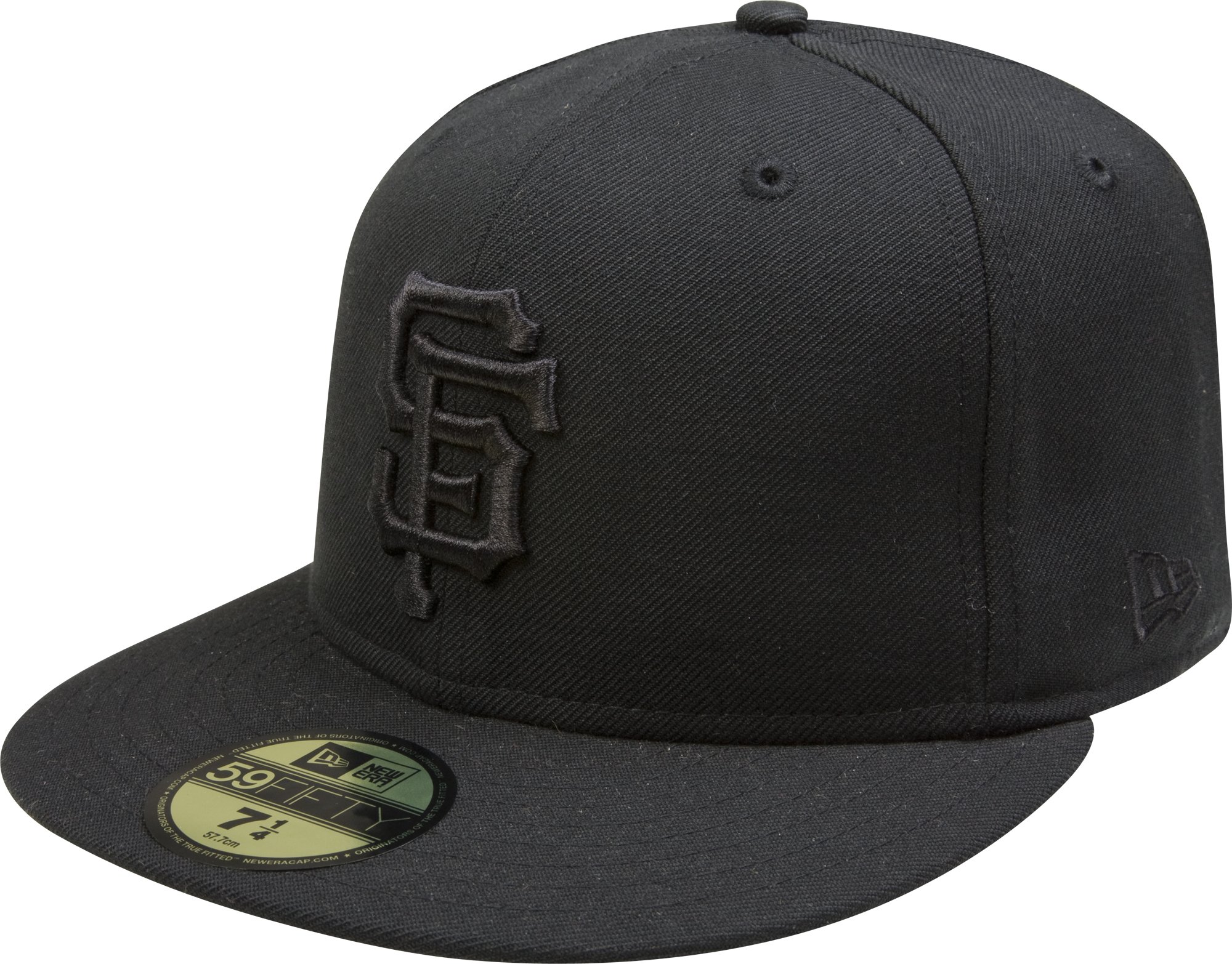 New Era MLB Black on Black 59FIFTY Fitted Baseball Cap - Official Licensed Hat for Men & Women - Perfect for Sports Fans, Casual Wear & Game Day Outfits