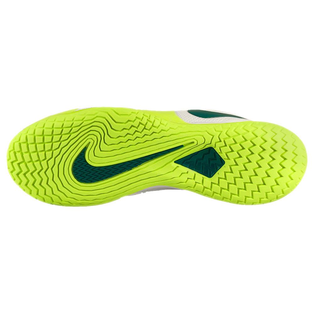 Nike Men's Air Zoom Vapor Cage 4 Tennis Shoes - White/Geode Teal - Rafael Nadal Signature Series - Lightweight Performance Sneakers for Court Play & Training