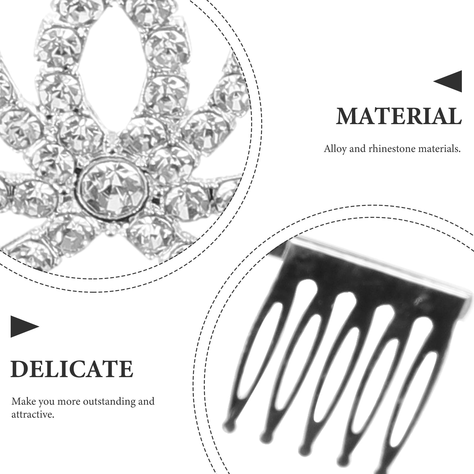 Lurrose 2 Pack Crystal Tiara Crown Headband - Elegant Princess Tiaras for Women, Brides, Birthday Parties, Prom, Pageants & Special Occasions