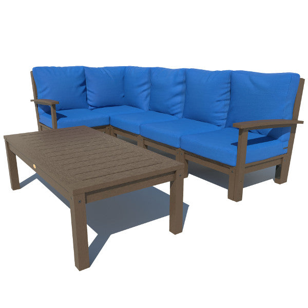 Custom 6-Piece Deep Seating Sectional Sofa Set with Coffee Table - Perfect for Living Room, Family Room & Outdoor Patio Conversations