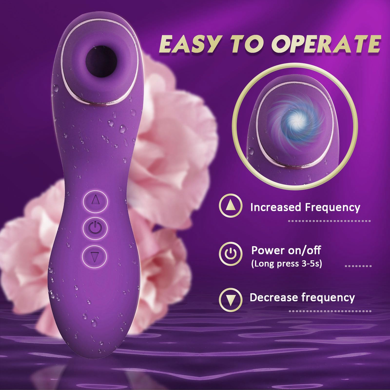 Premium Clitoral Stimulator & Vibrator - 10 Powerful Vibration Modes with Licking Tongue Technology | Rechargeable G-Spot Massager for Women | Perfect for Solo Play & Couples Intimacy | Discreet & Waterproof Adult Toy (503-2)