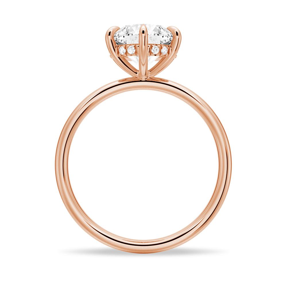 1.5ct Six Prong Solitaire Moissanite Engagement Ring with Hidden Halo - Perfect for Proposals, Weddings & Anniversary Gifts