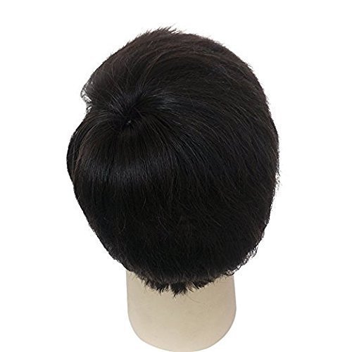 Majik Human Hair Wig Patch Toupee for Men - 9x7 Medium Brown - Works with Hair Patch Clips, Glue or Tape - Perfect for Thinning Hair, Bald Spots & Daily Styling