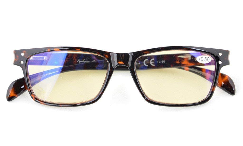 Eyekepper Spring-Hinged Sports Style Computer Reading Glasses - Blue Light Blocking for Gaming, Office Work & Digital Eye Strain Relief
