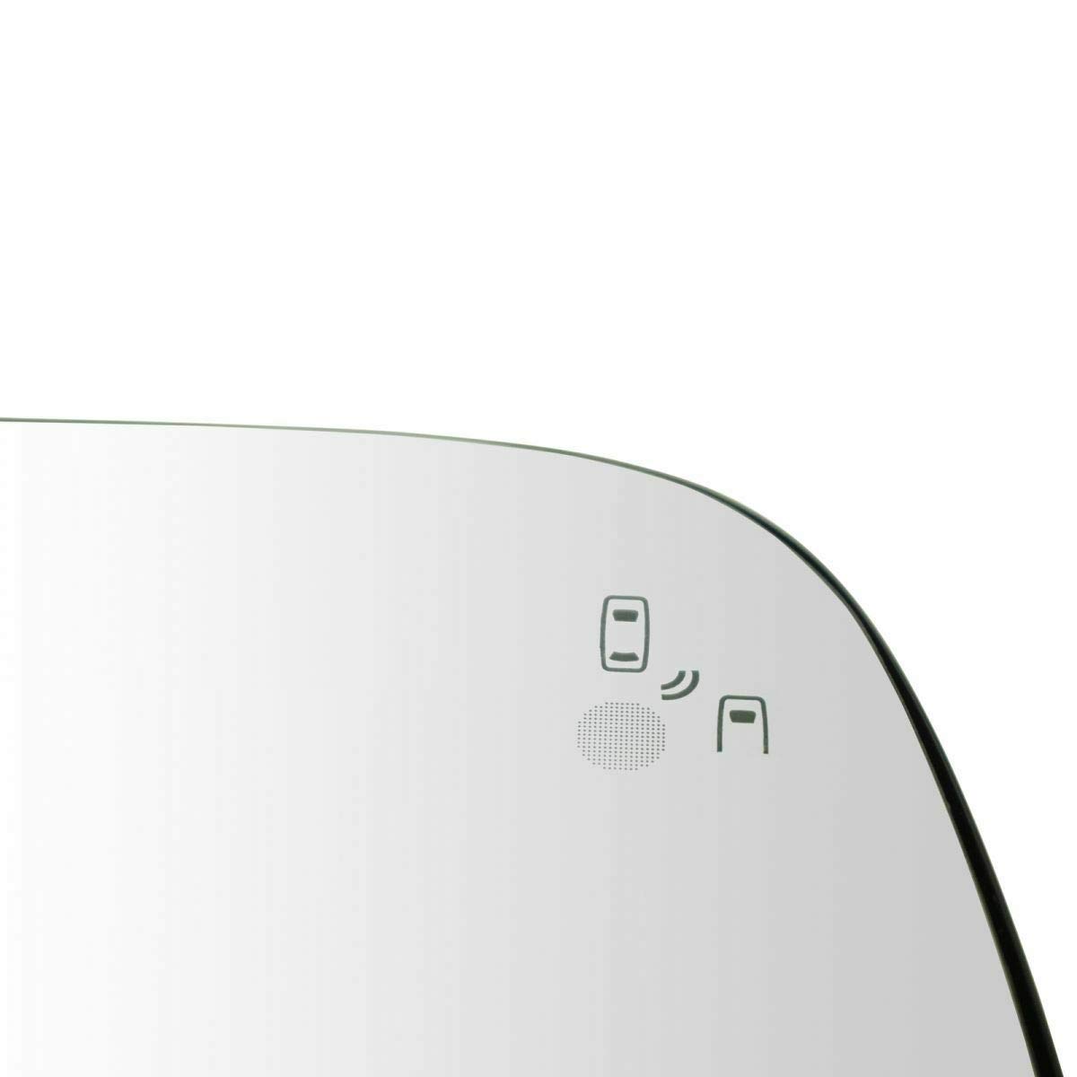 5.25 Inch Heated Blind Spot Mirror for Passenger Side RH - JJ Mirror Glass A08585 - Perfect for Sports Cars & Enhanced Safety Driving